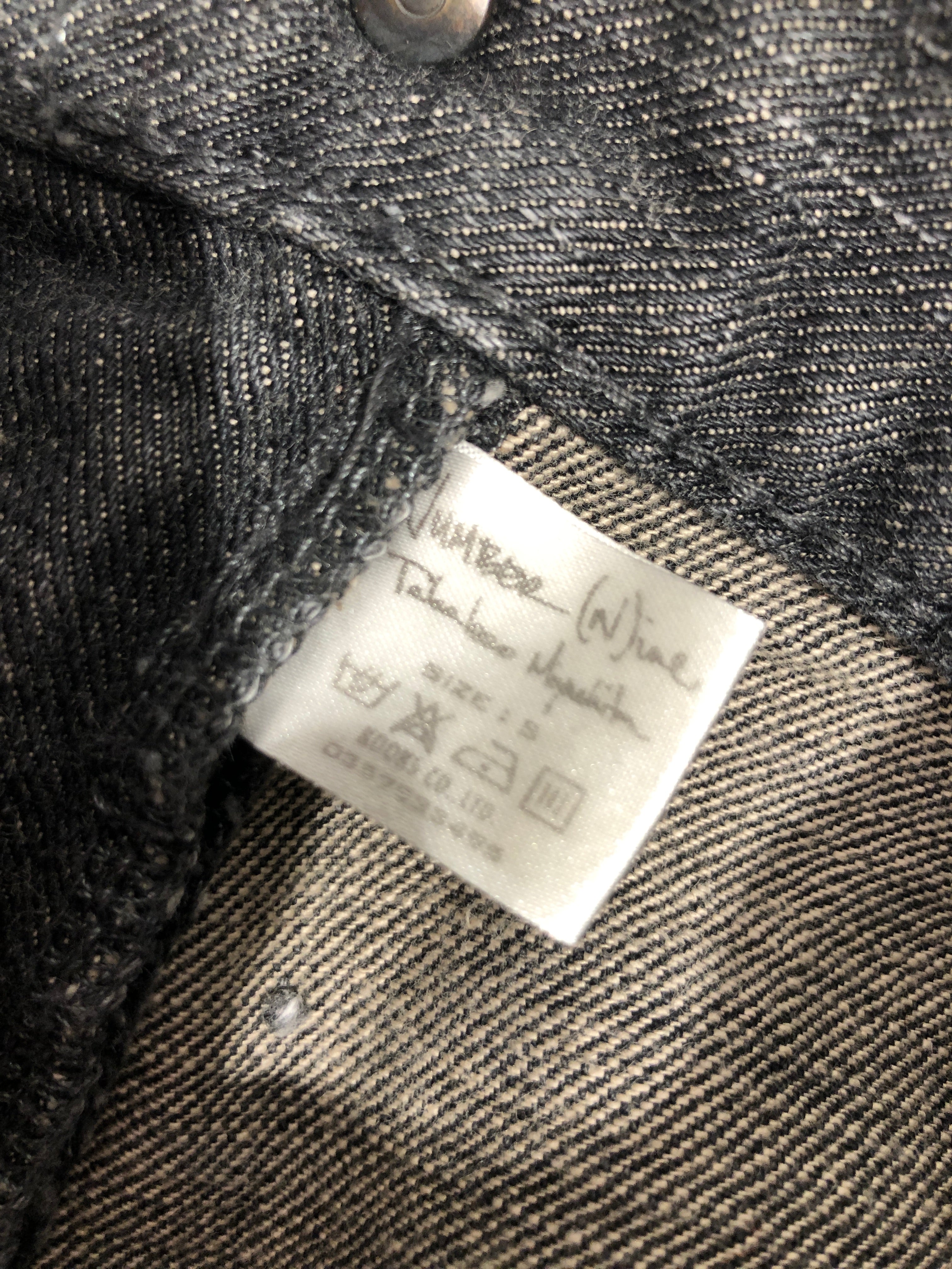 NUMBER (N)INE/Straight Pants/36/Denim/BLK/Pain Jeans view 5