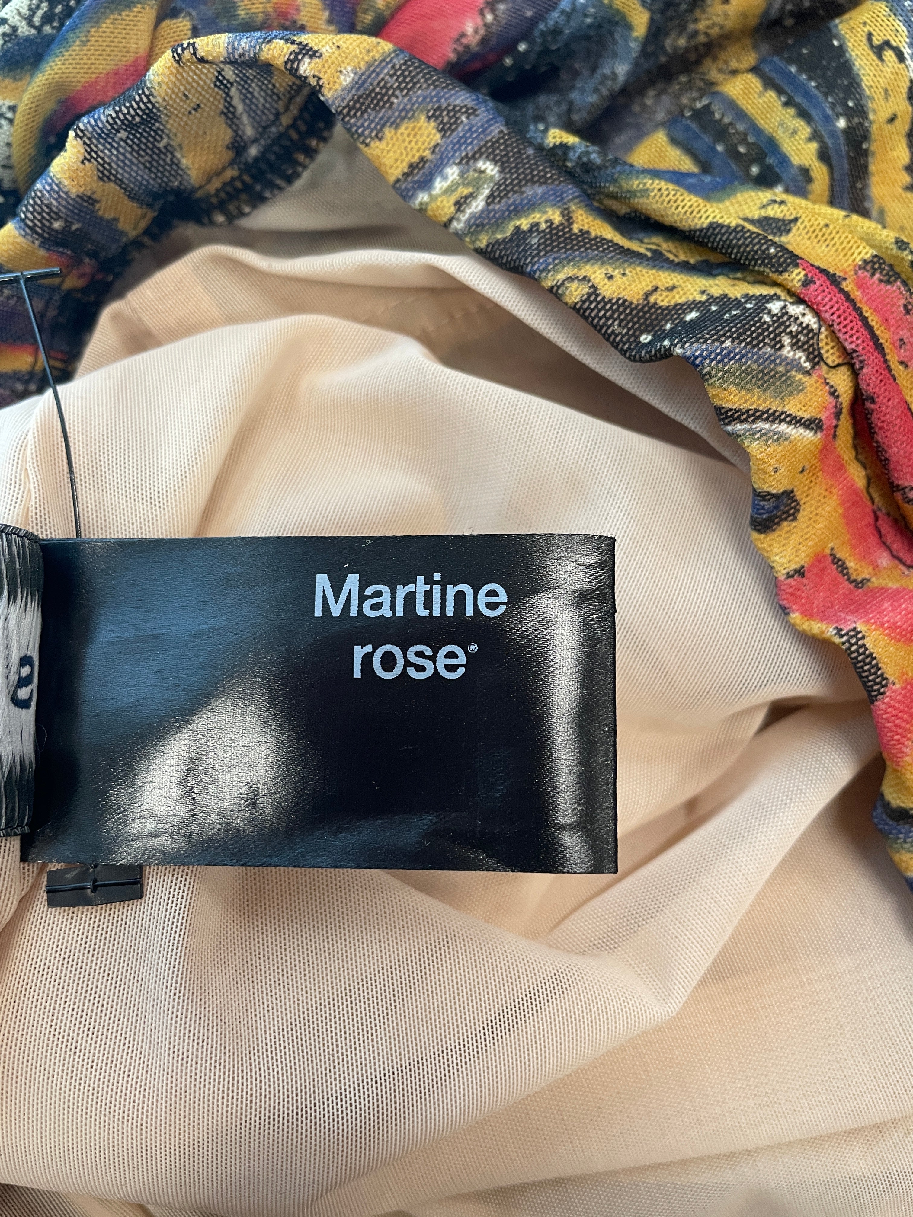 MARTINE ROSE/LS Dress/S/All Over Print/Polyester/MLT/PRINTED MINI view 5