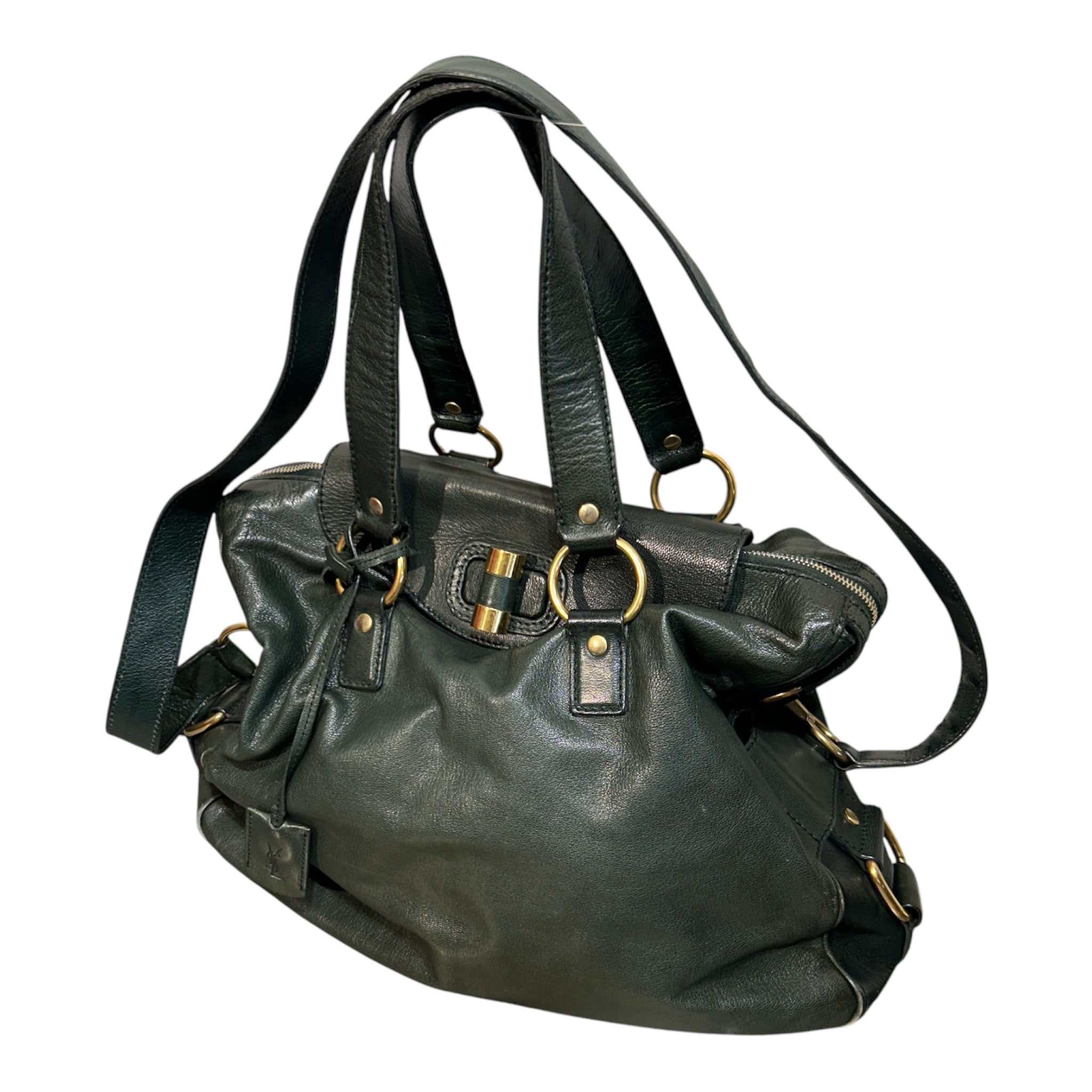 YVES SAINT LAURENT/Bag/Leather/GRN/Muse view 6