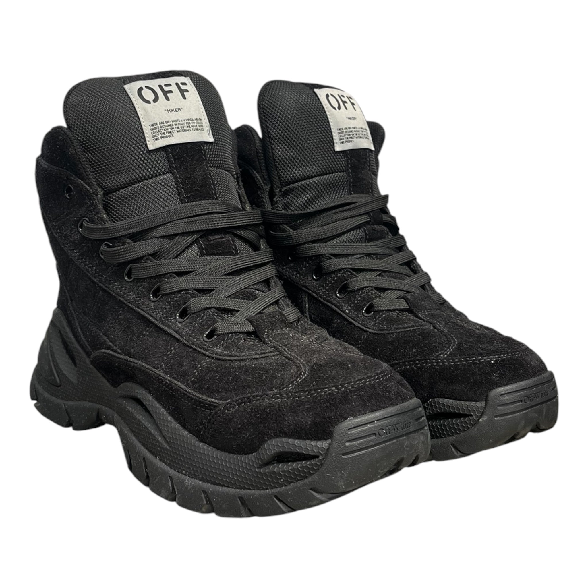 OFF-WHITE/Boots/EU 43/Cotton/BLK/HIKER view 3