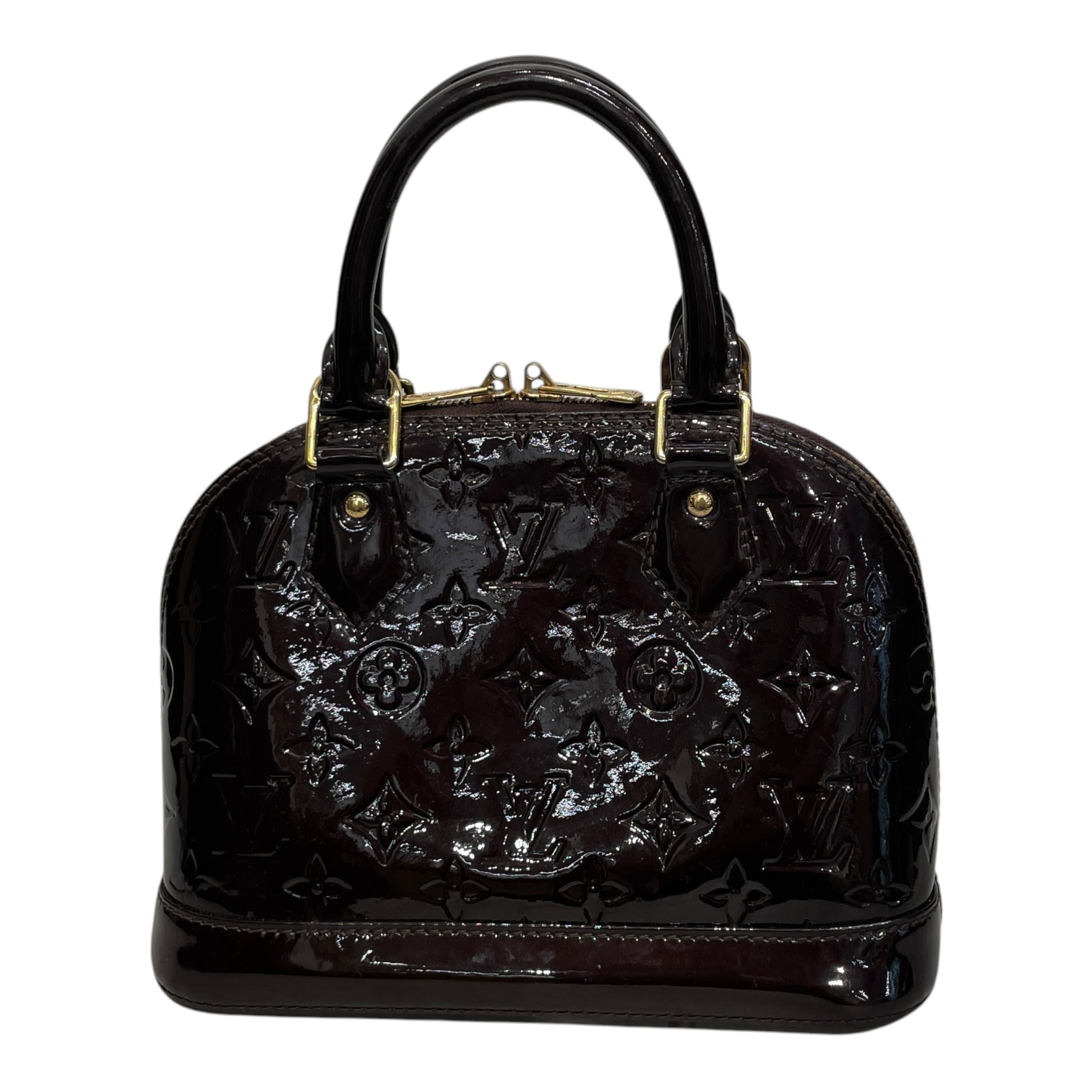 LOUIS VUITTON/Cross Body Bag/Monogram/Leather/BRD/VERNIS ALMA BB view 2
