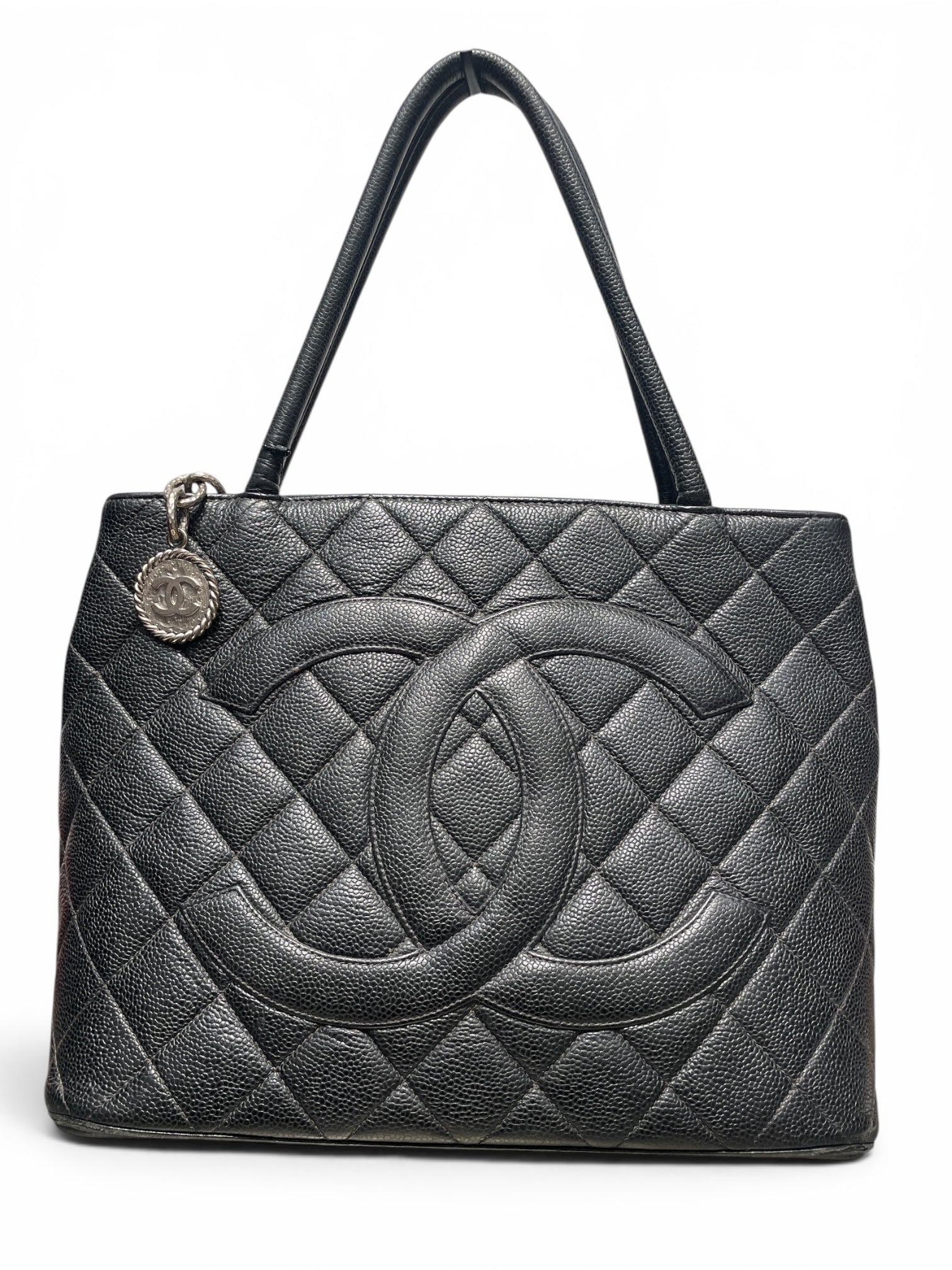 CHANEL/Bag/Leather/BLK/MEDALLION TOTE view 1