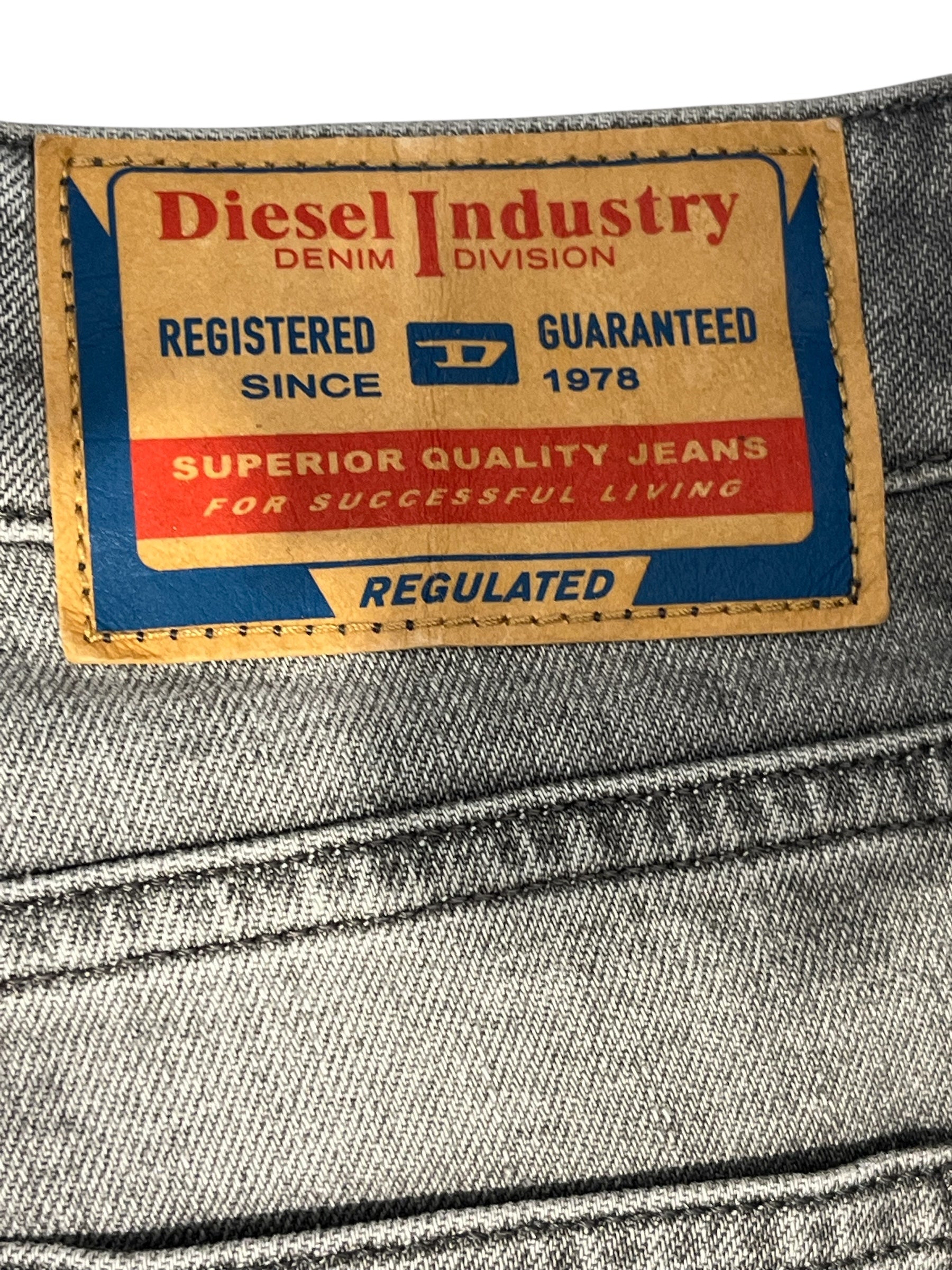DIESEL/Straight Pants/26/Cotton/GRY/skirt front view 3