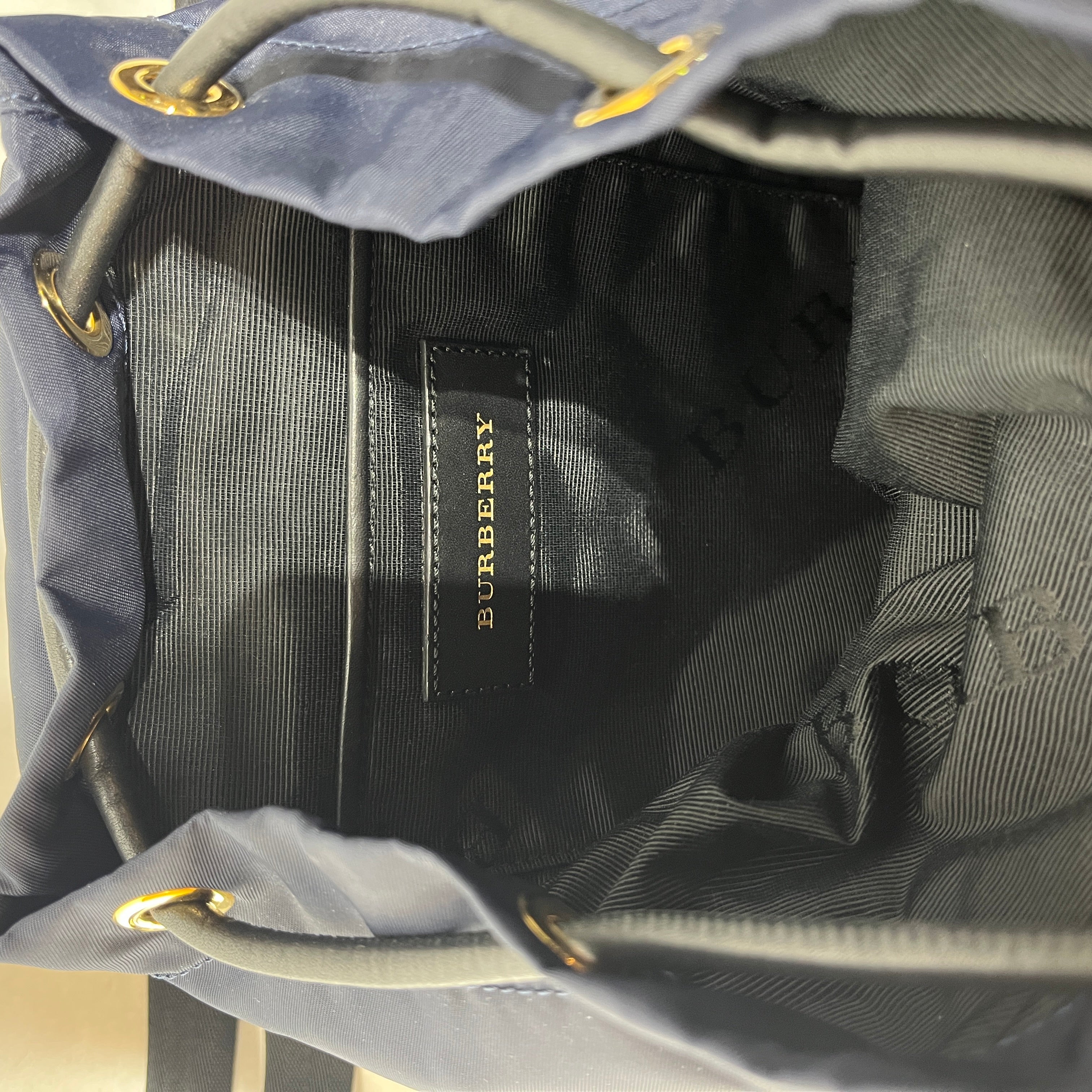 BURBERRY/Backpack/Nylon/NVY/ view 4