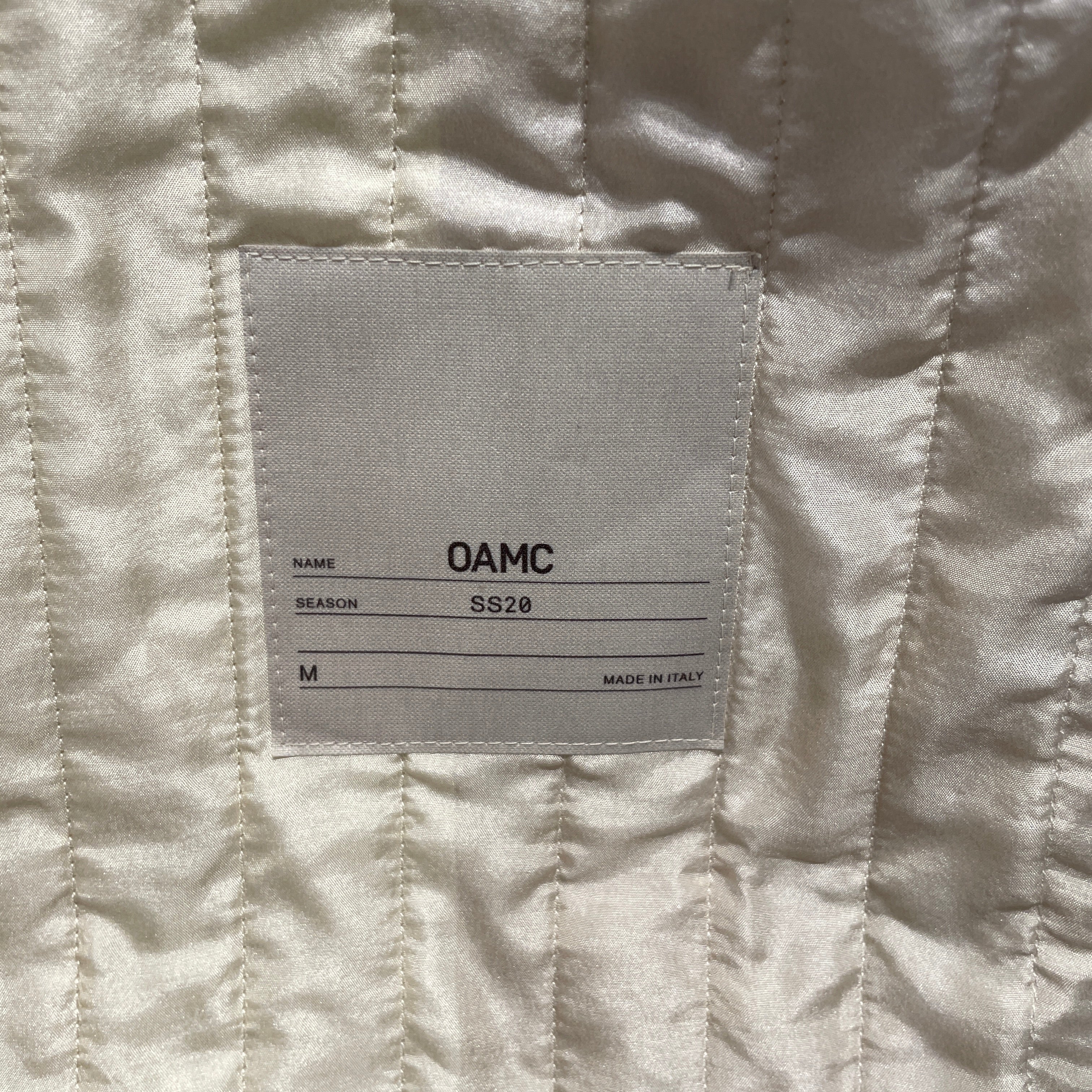 OAMC(OVER ALL MASTER CLOTH)/Coat/S/Nylon/WHT/ view 3