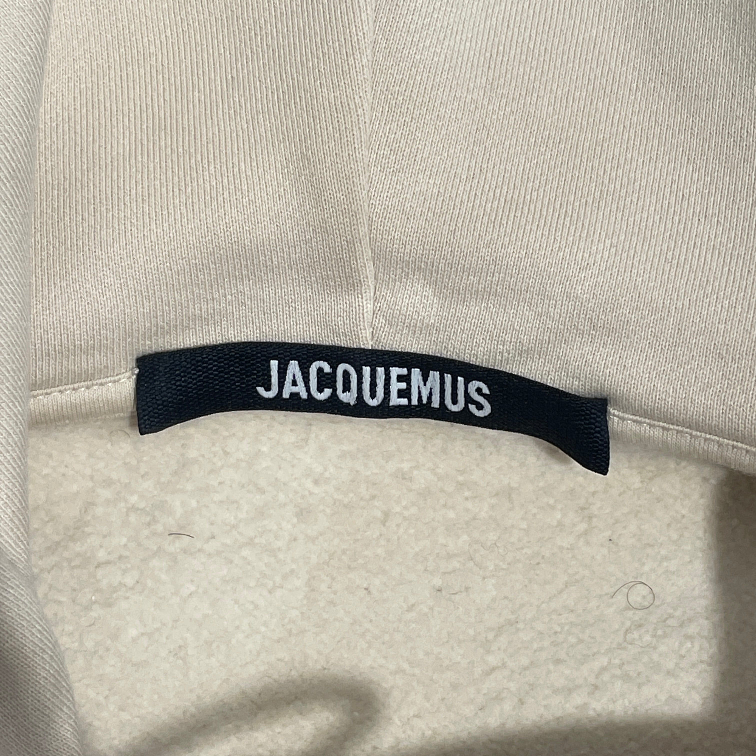 JACQUEMUS/Hoodie/XS/Cotton/BEG/Le Hoodie Gros Grain view 3