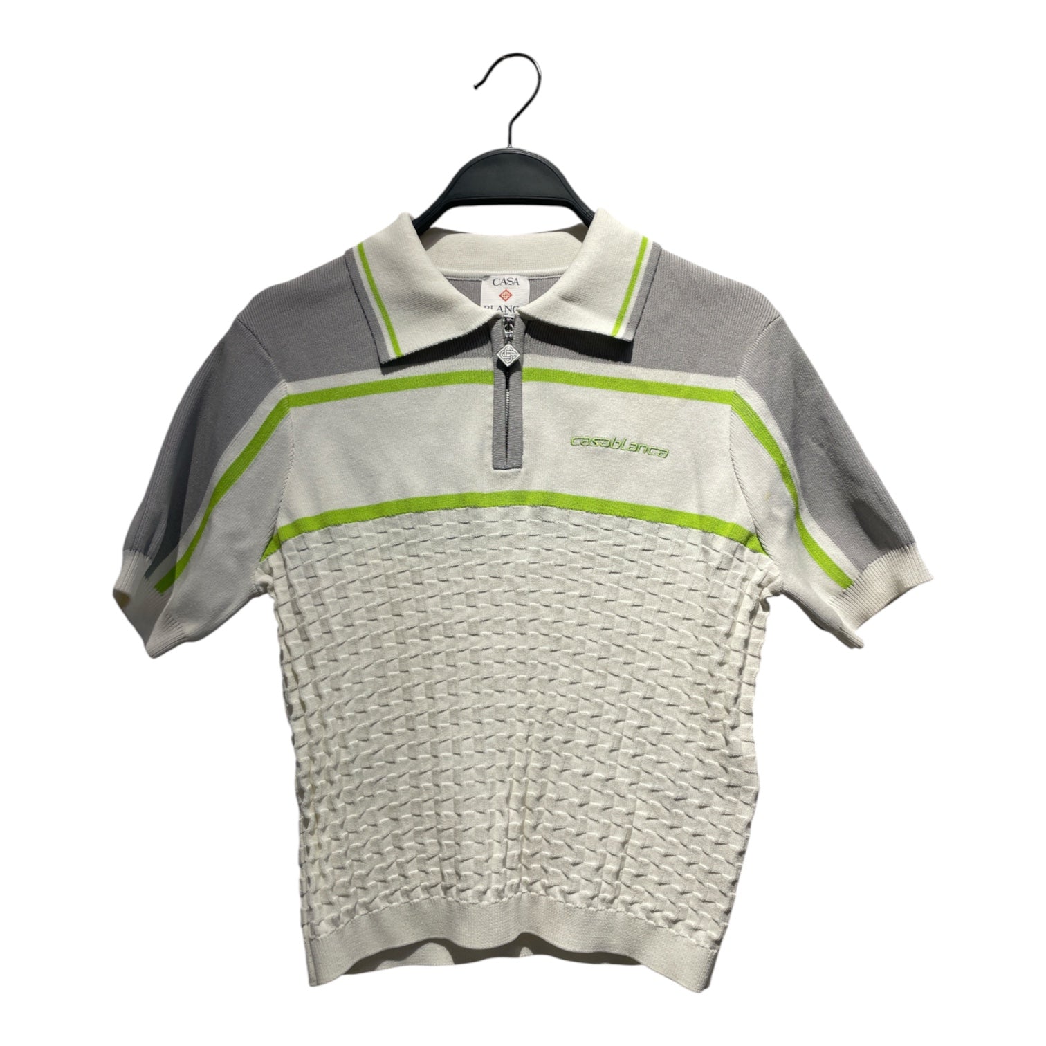 CASABLANCA/T-Shirt/L/Cotton/WHT/TENNIS POLO view 1