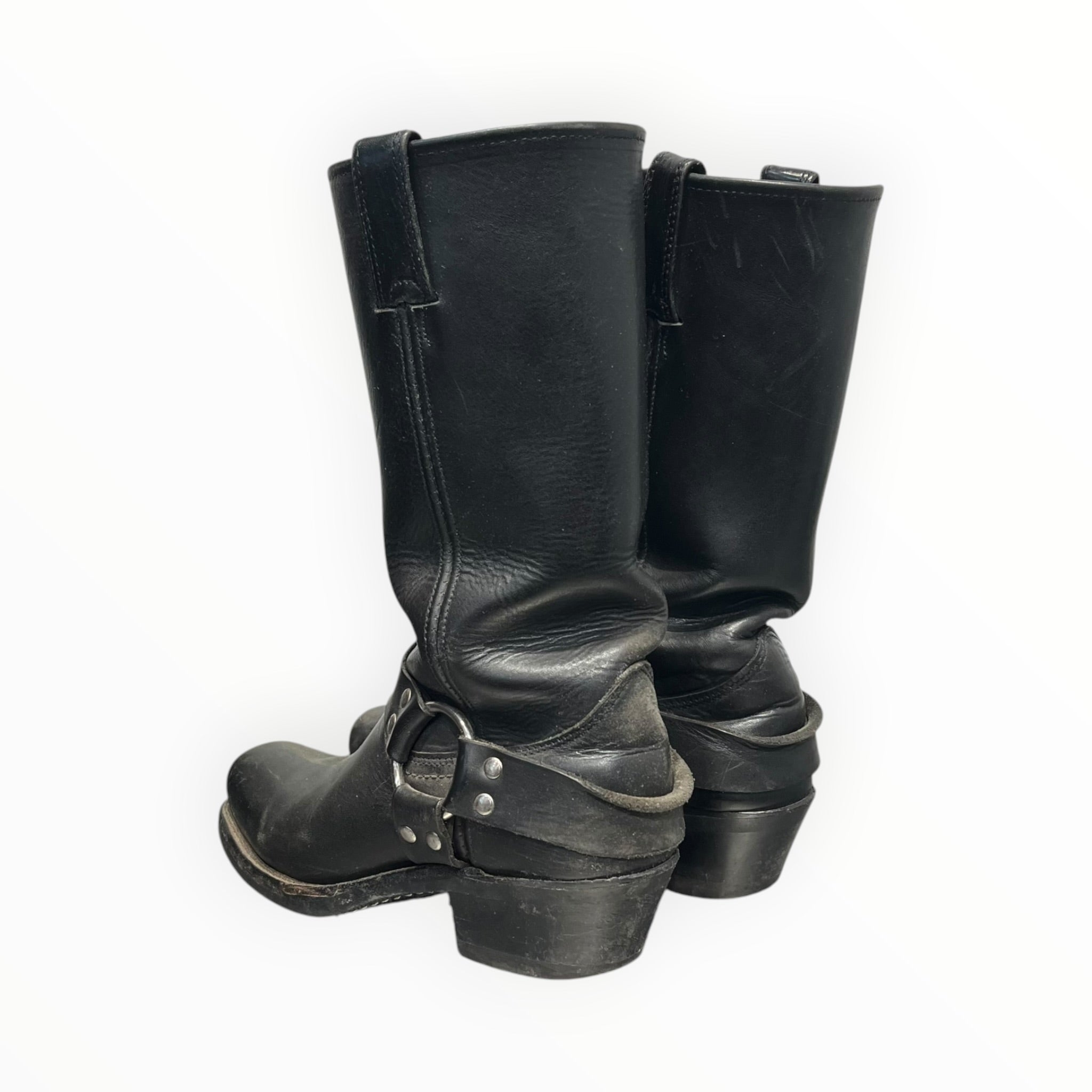 FRYE/Biker Boots/US 8/Leather/BLK/12R HARNESS BOOT view 2