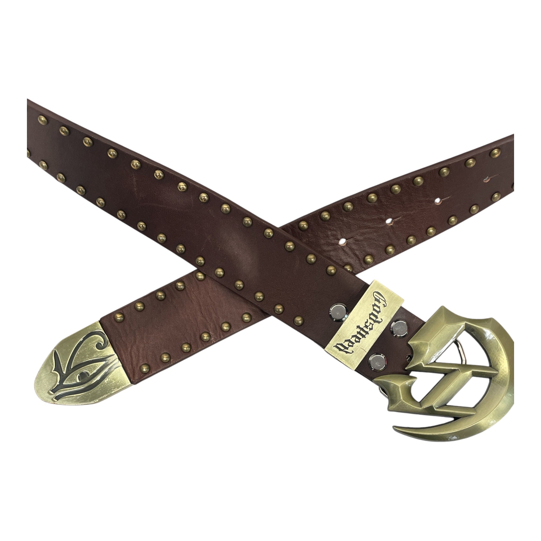 GODSPEED NEW YORK/Belt/Leather/BRW/M's/forged studded view 2