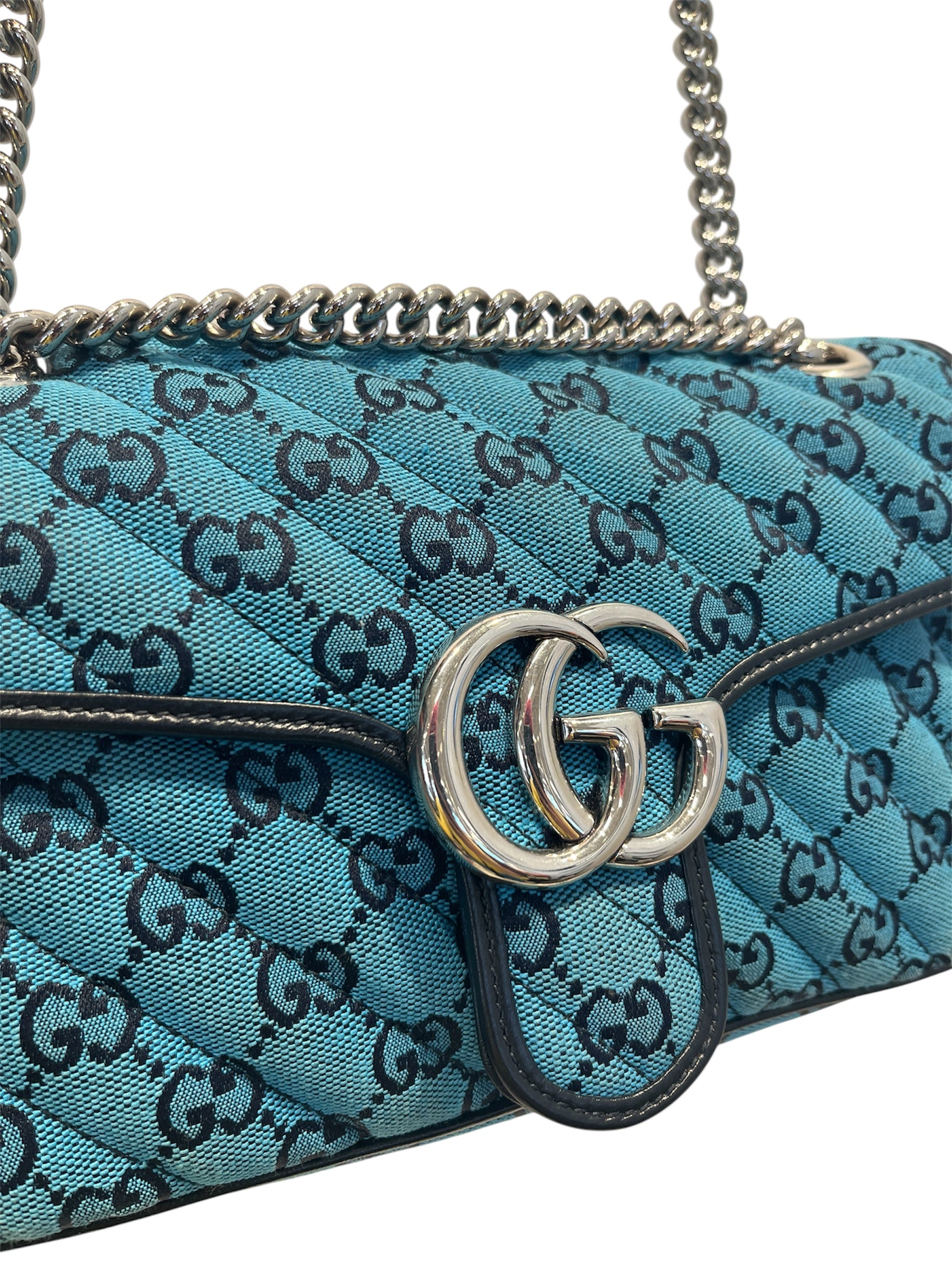 GUCCI/Cross Body Bag/Monogram/Cotton/BLU/443497520981 view 5