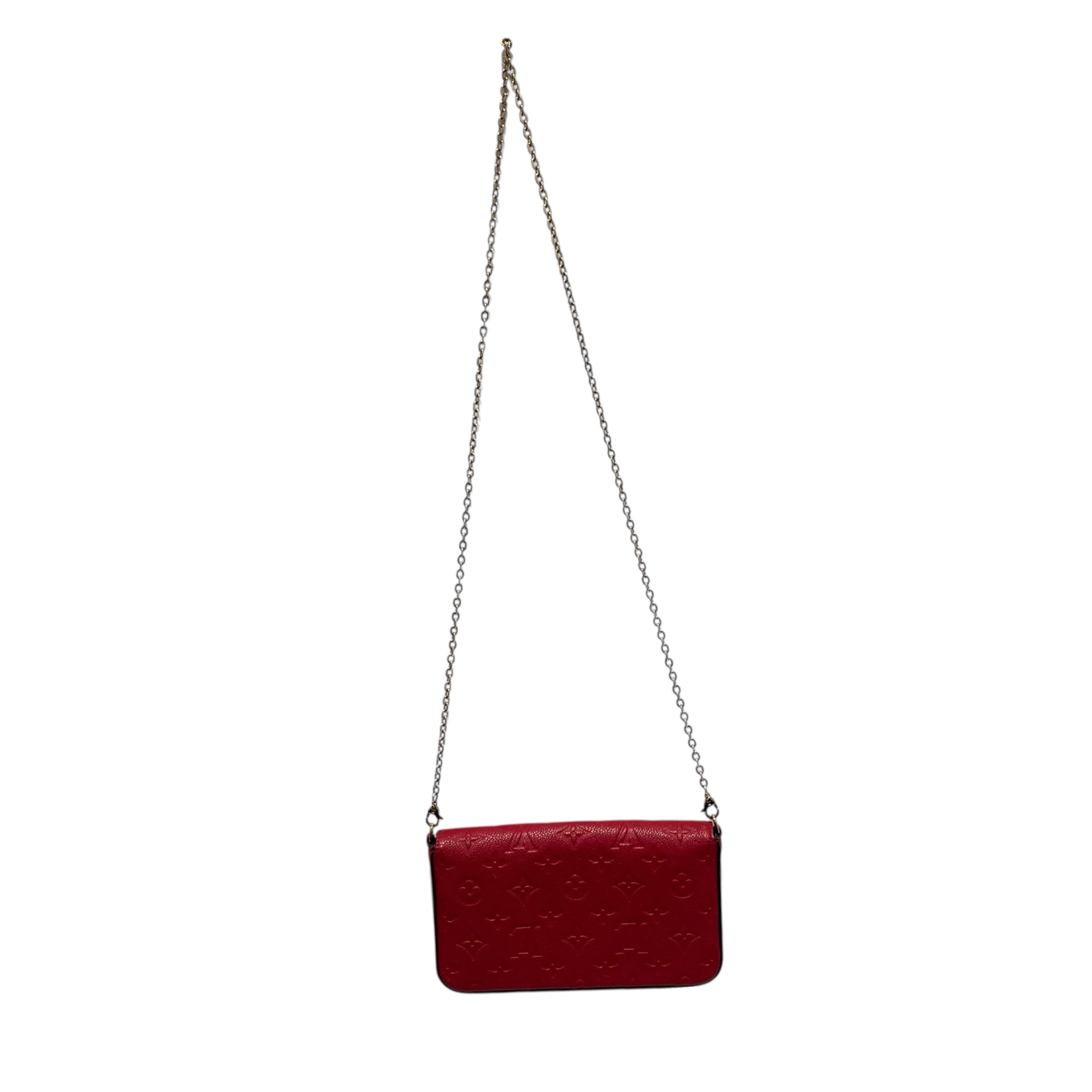 LOUIS VUITTON/Cross Body Bag/Leather/RED/LV Empreinte Felicie Pochette view 2