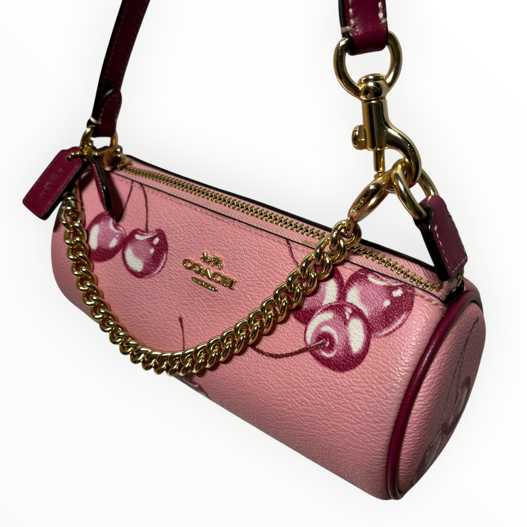 COACH/Hand Bag/Leather/PNK/CHERRY MINI view 6