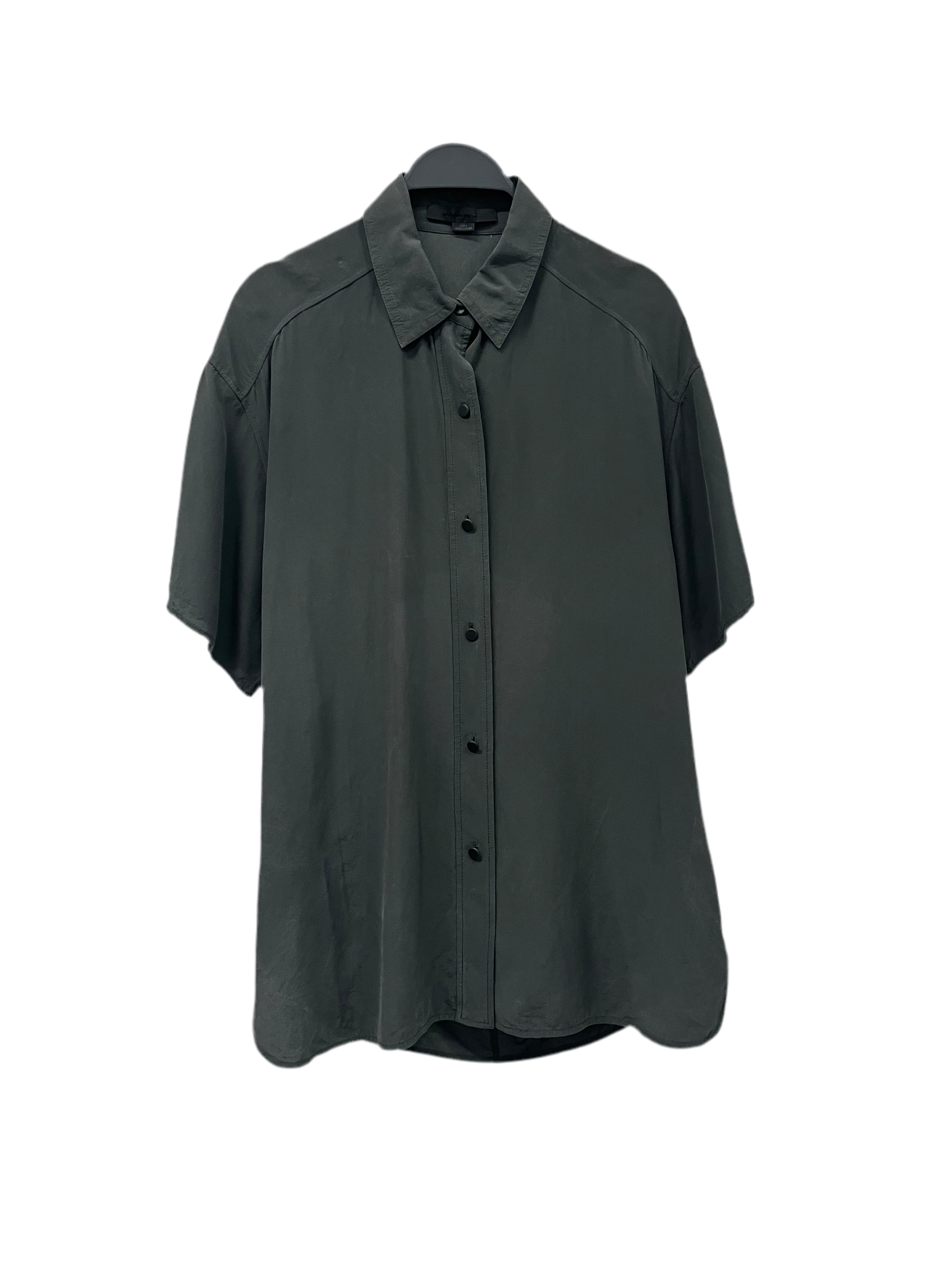 Alexander Wang/Flannel Shirt/4/Silk/GRY/ view 1