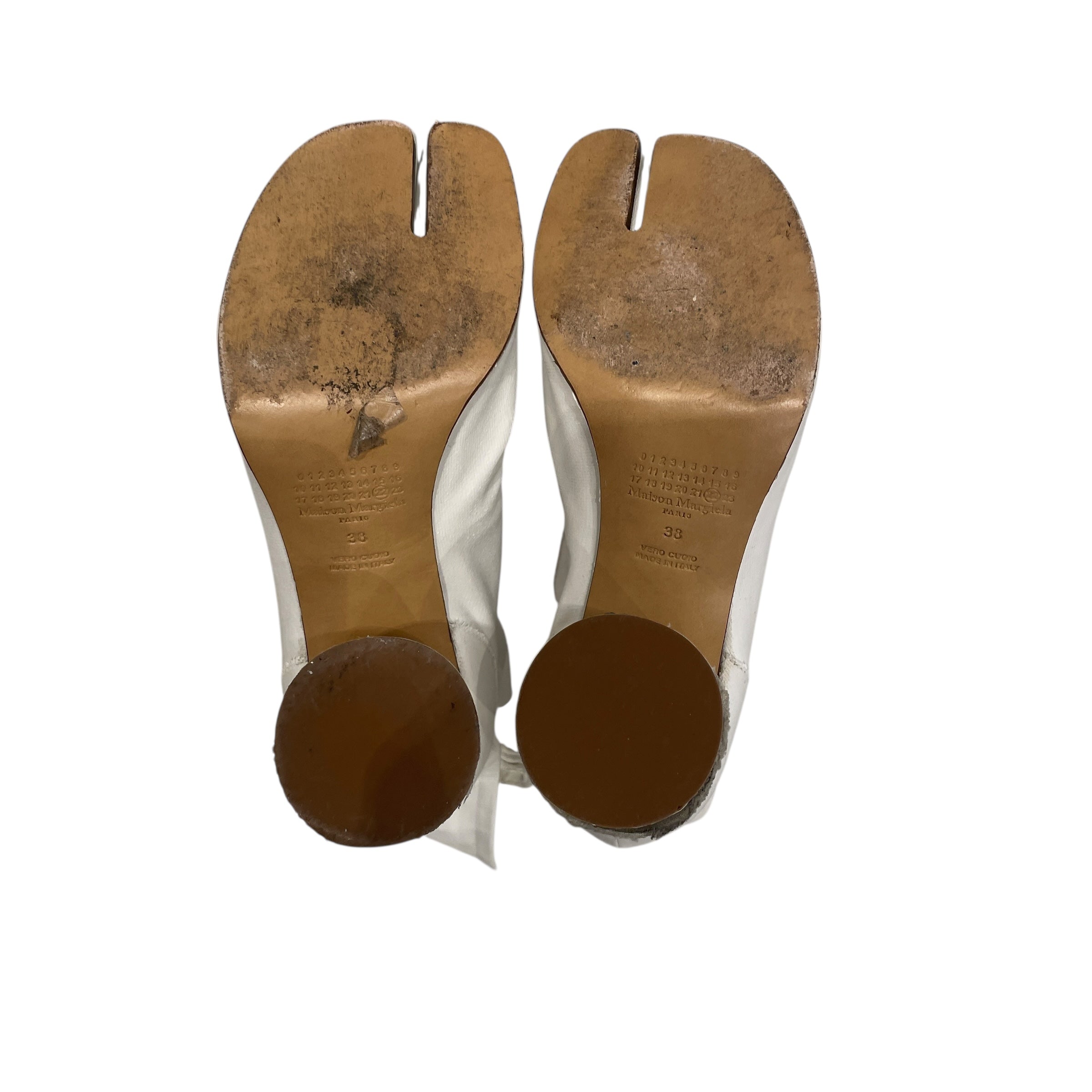 Maison Margiela/PLAIN WHT BLOCK HEEL/ view 4