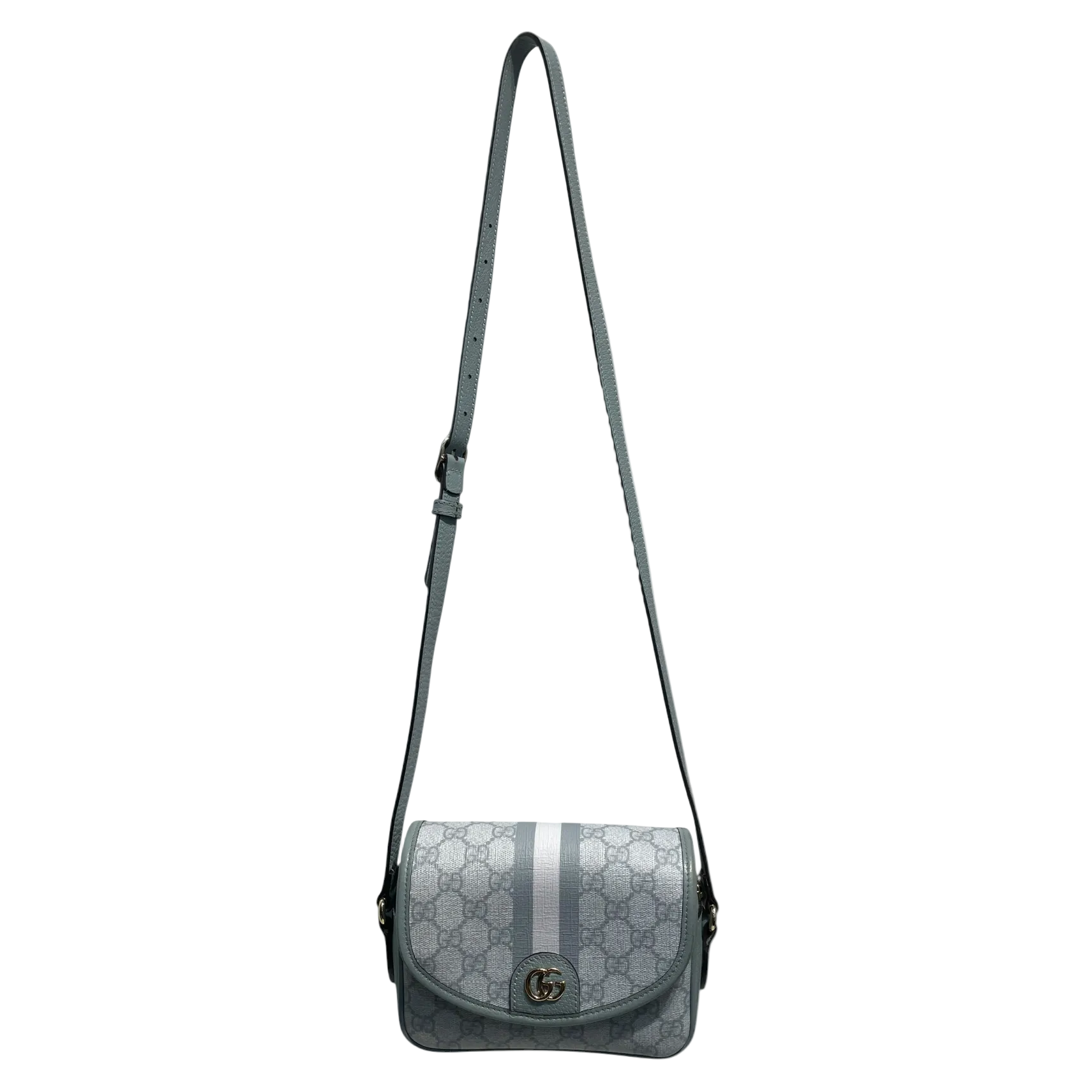 GUCCI/Hand Bag/Monogram/Leather/BLU/Ophidia view 1