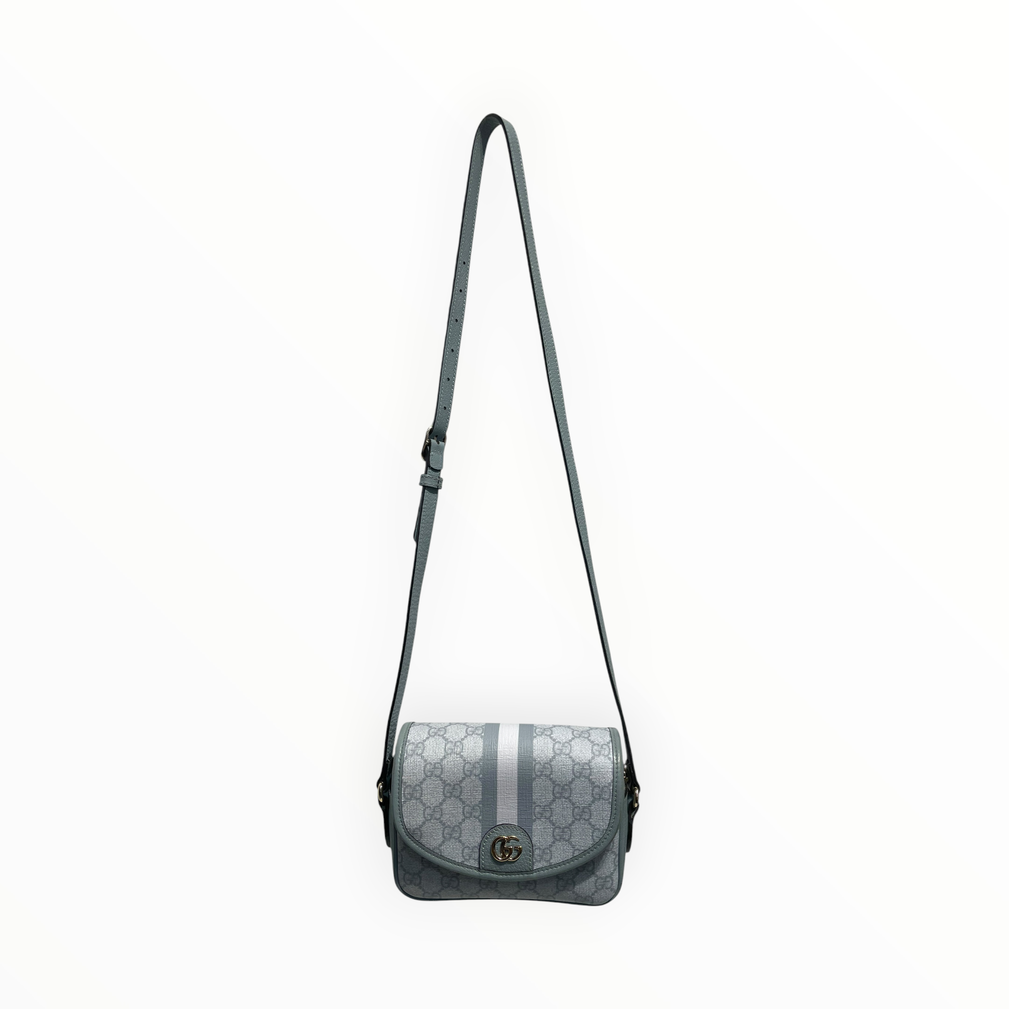 GUCCI/Hand Bag/Monogram/Leather/BLU/Ophidia view 1