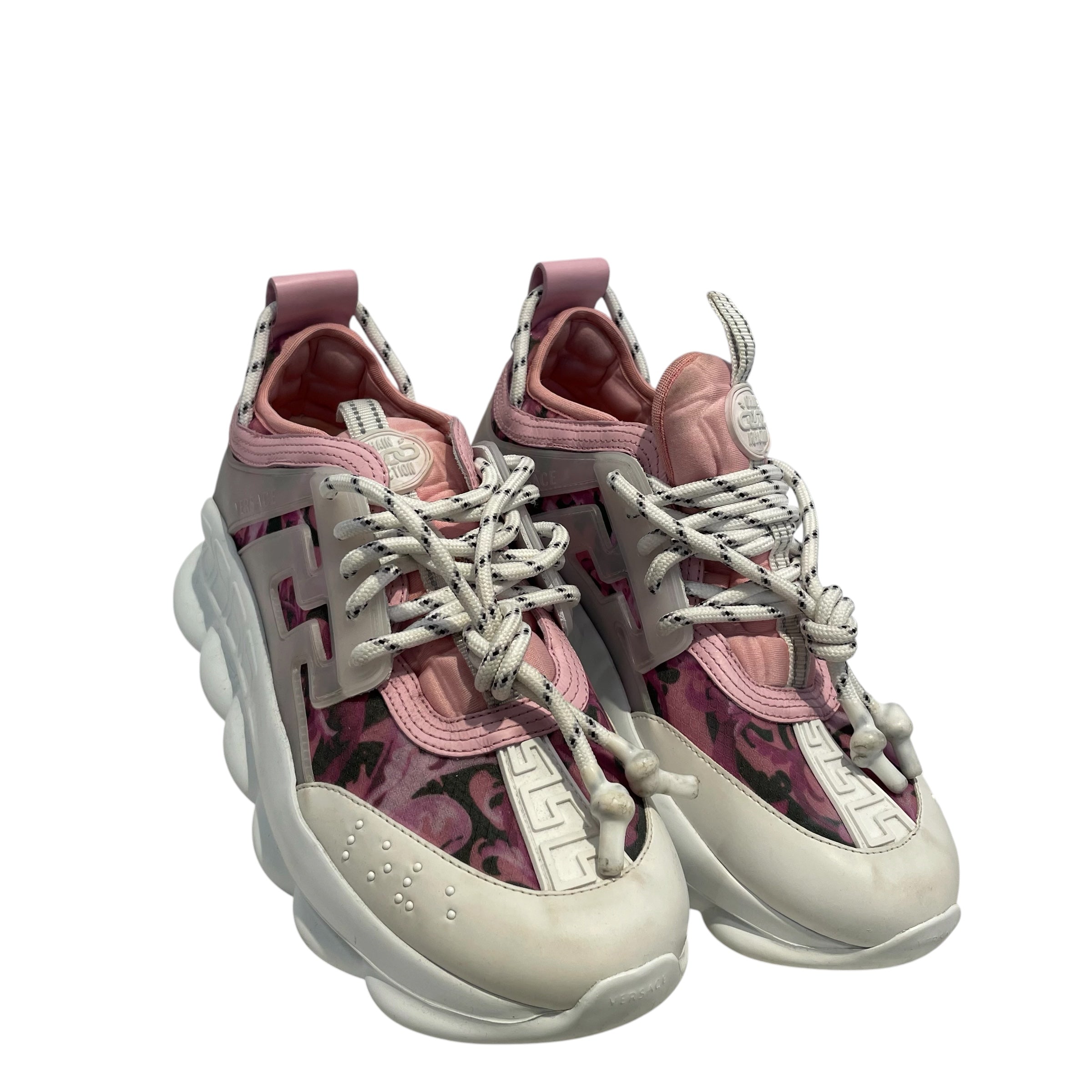 VERSACE/Low-Sneakers/US 8/All Over Print/PNK/CHAIN REACTION view 1