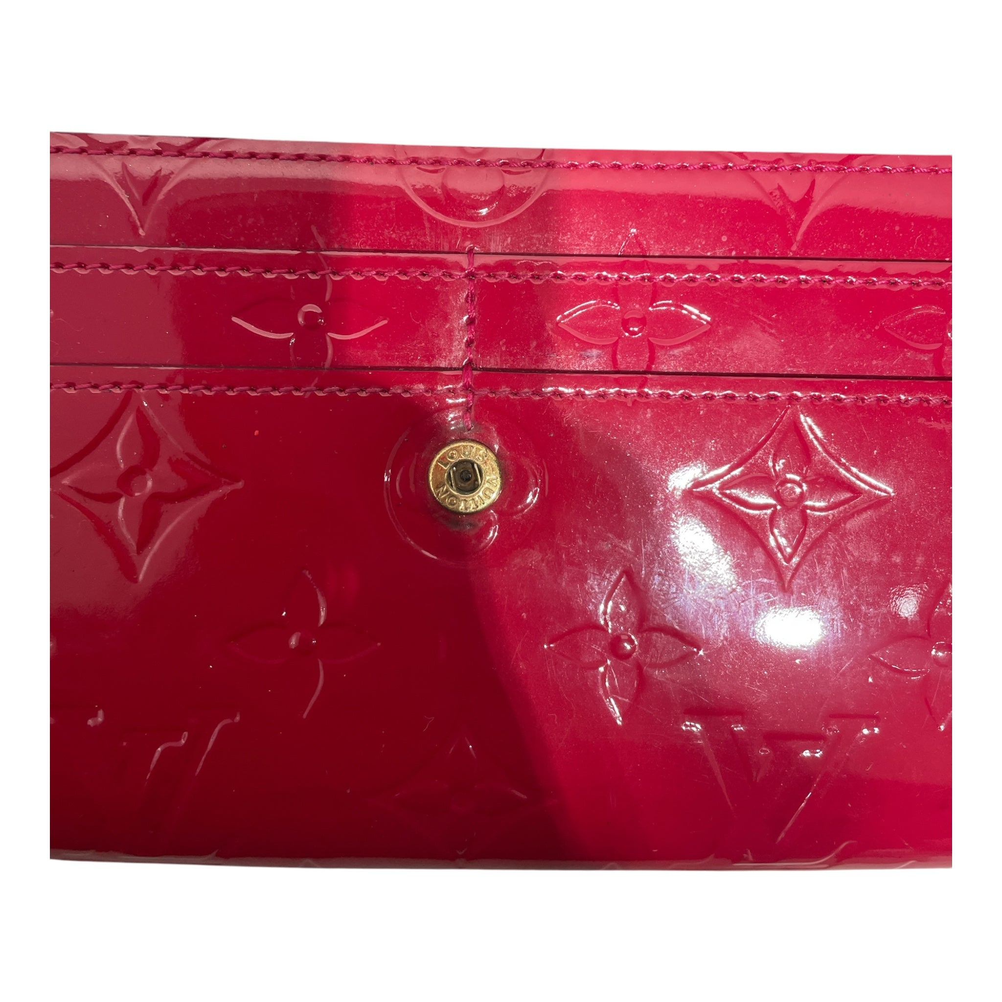 LOUIS VUITTON/Long Wallet/Monogram/RED/L's/Patent LV LONG WALLET RED view 4