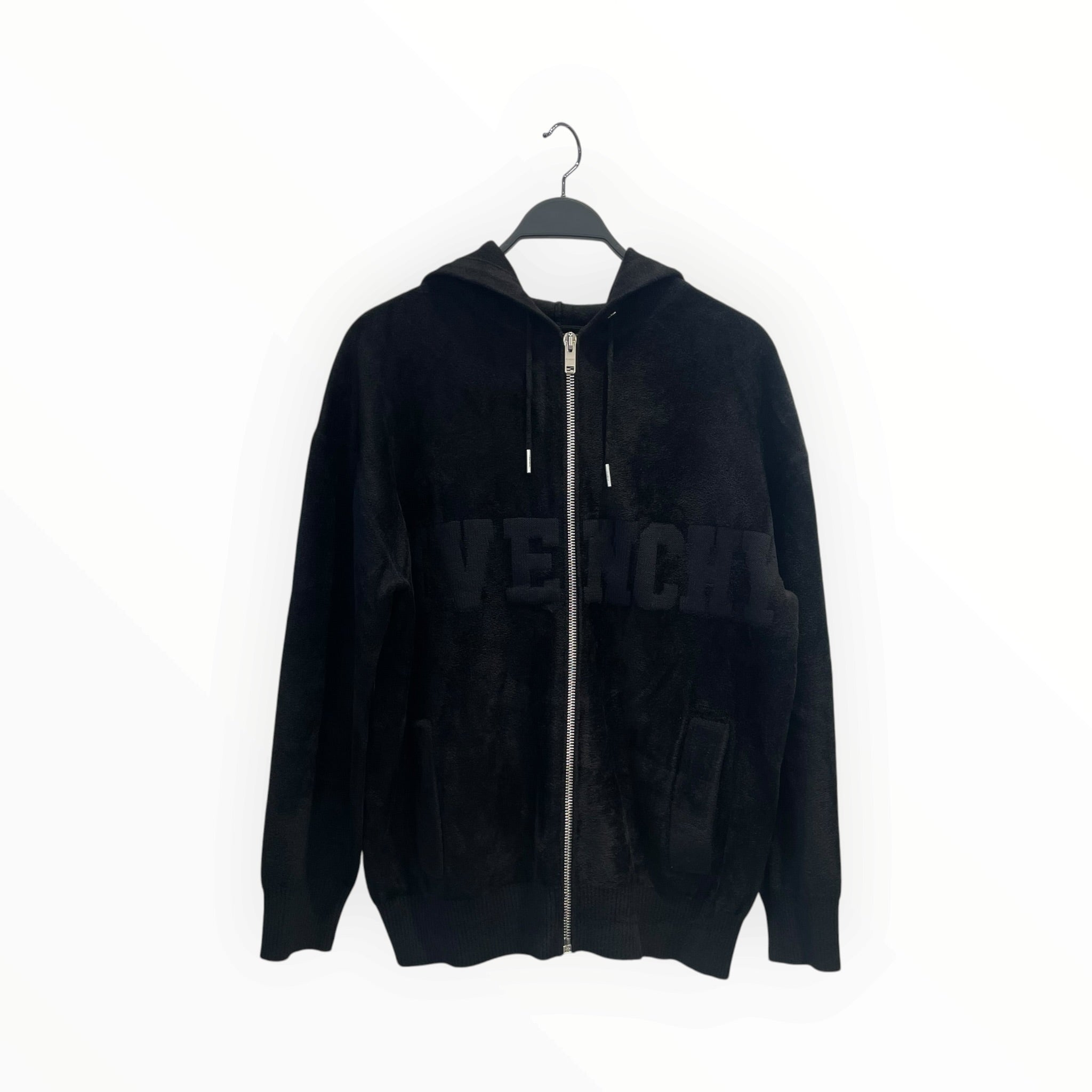 GIVENCHY/Windbreaker/S/Cotton/BLK/VELVET ZIP UP view 1
