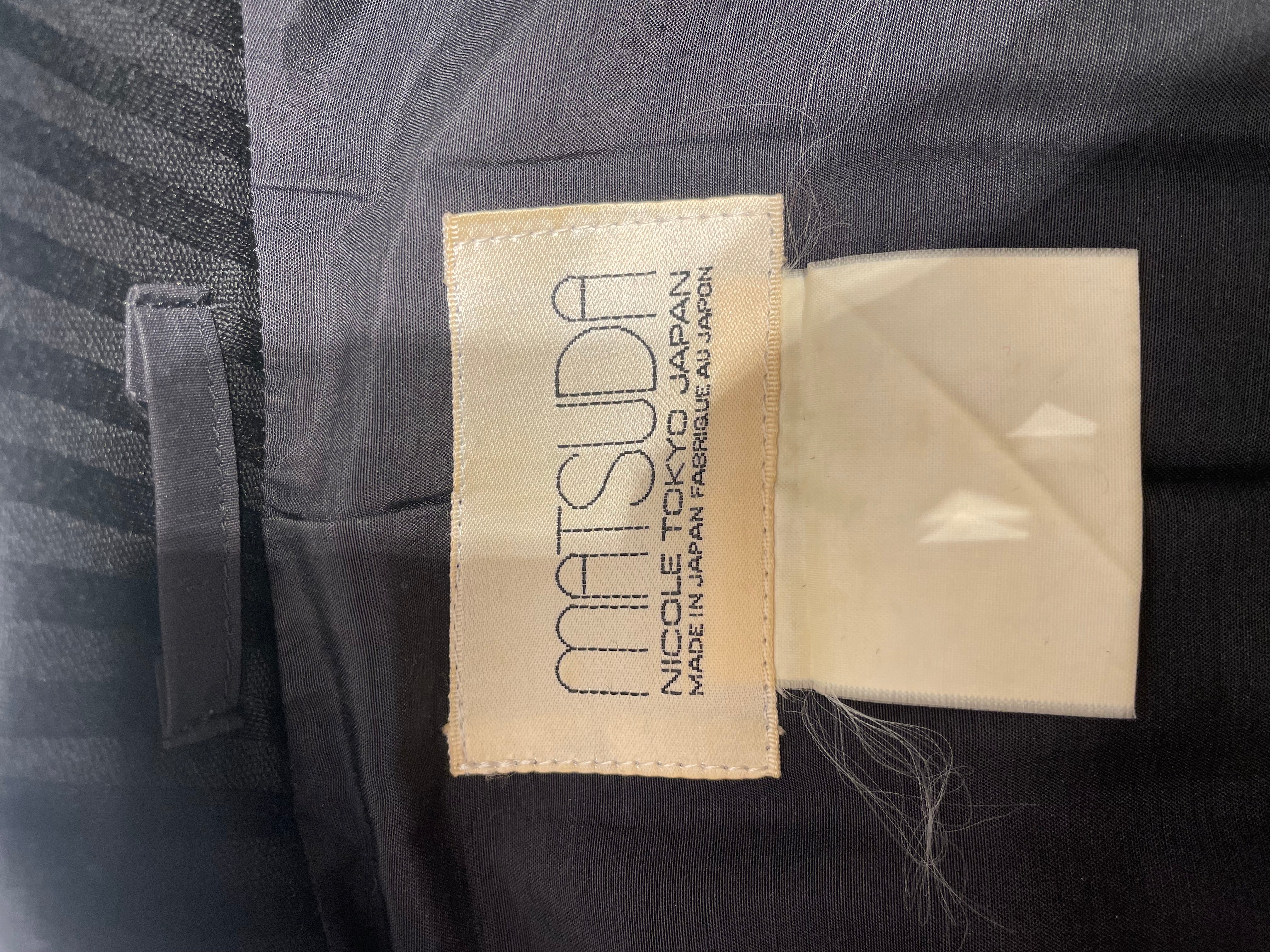 MATSUDA/Tailored Jkt/Stripe/BLK/ view 3