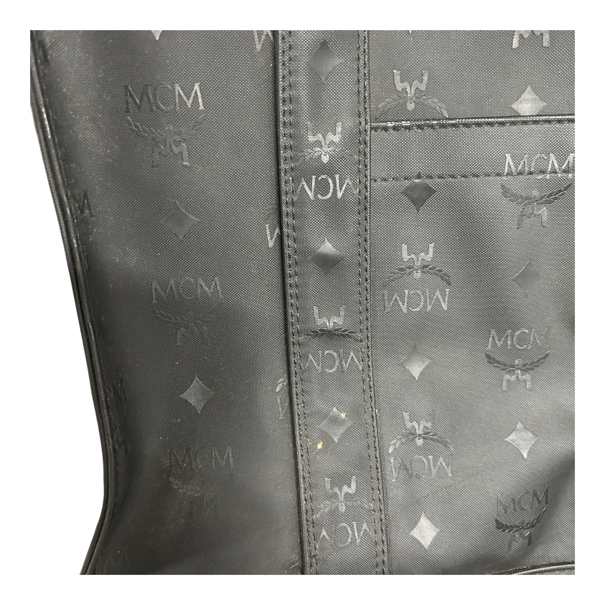 MCM/Bag/Monogram/Nylon/BLK/VINTAGE TOTE view 10