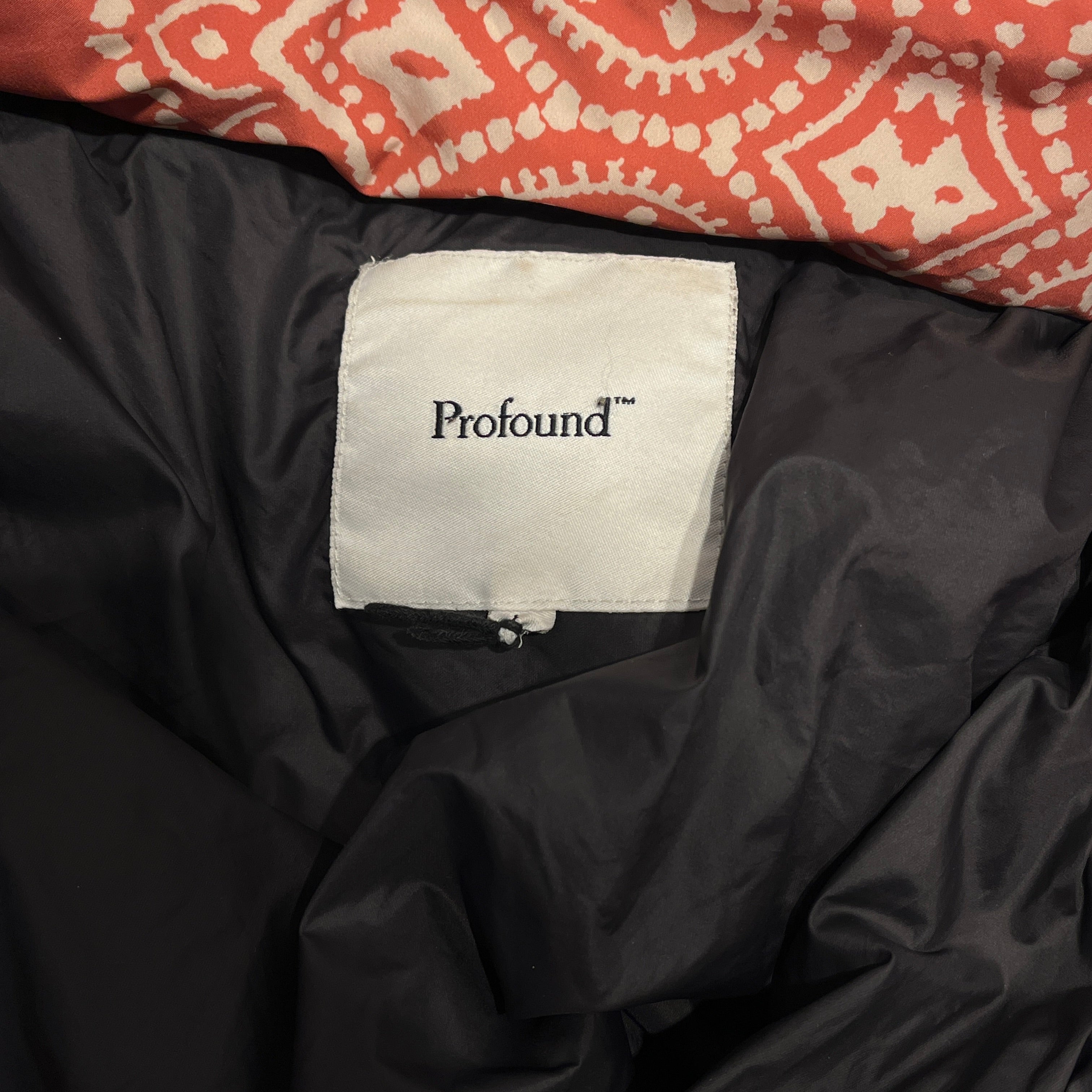 Profound/Puffer Jkt/L/Polyester/MLT/Paisley/color block paisley puffer view 3