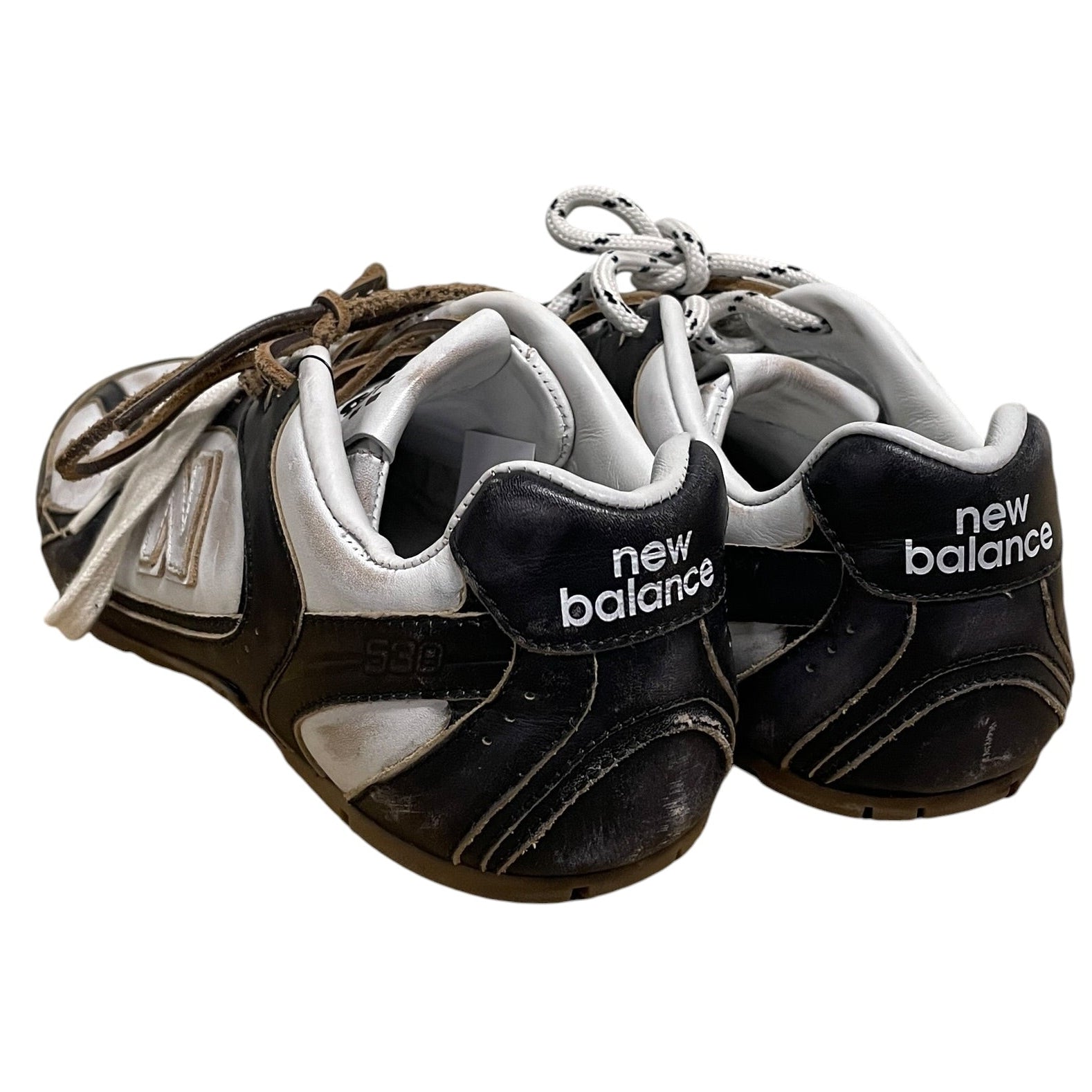 MIU MIU/NEW BALANCE/Low-Sneakers/US 6/Leather/WHT/DOUBLE LACE view 2