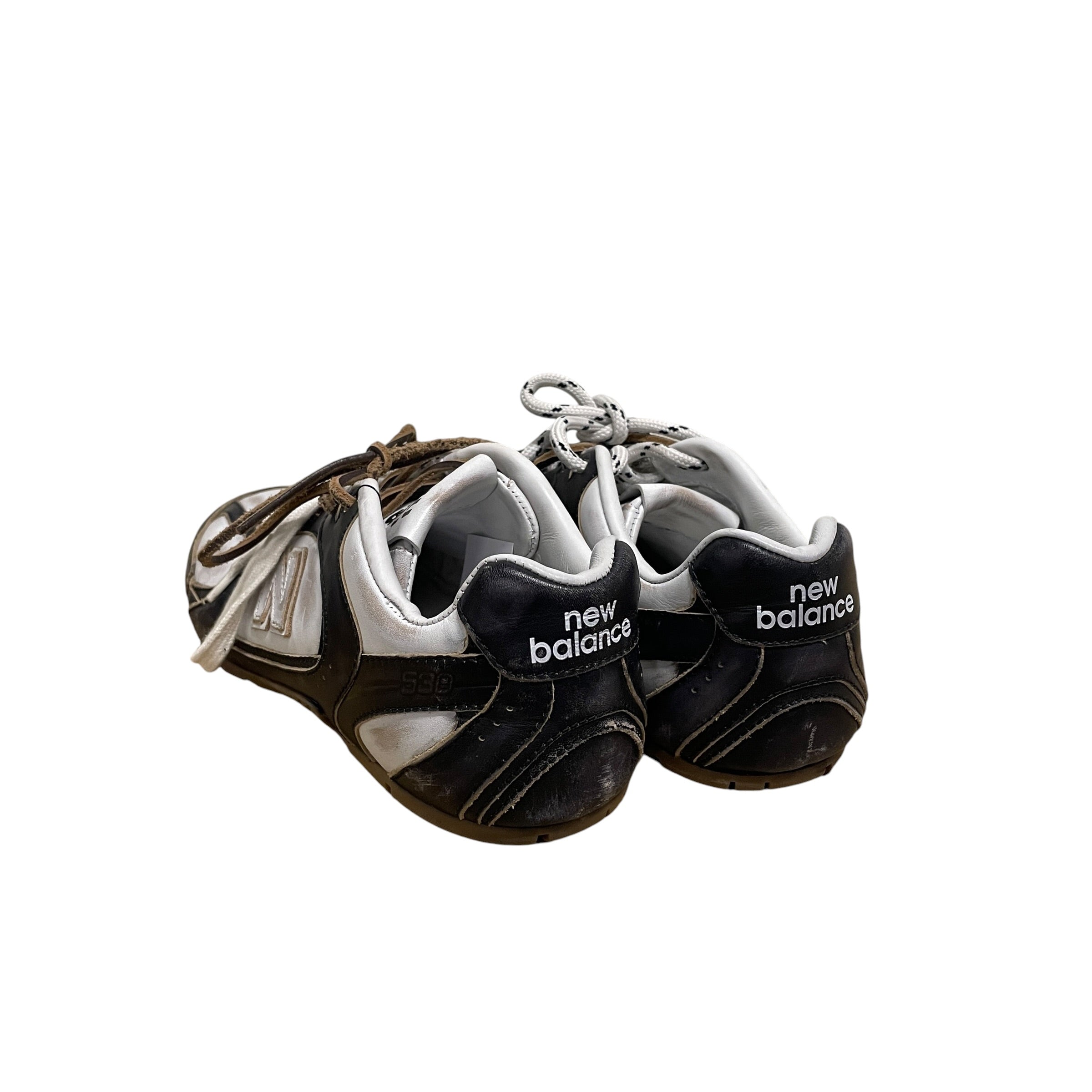 MIU MIU/NEW BALANCE/Low-Sneakers/US 6/Leather/WHT/DOUBLE LACE view 2