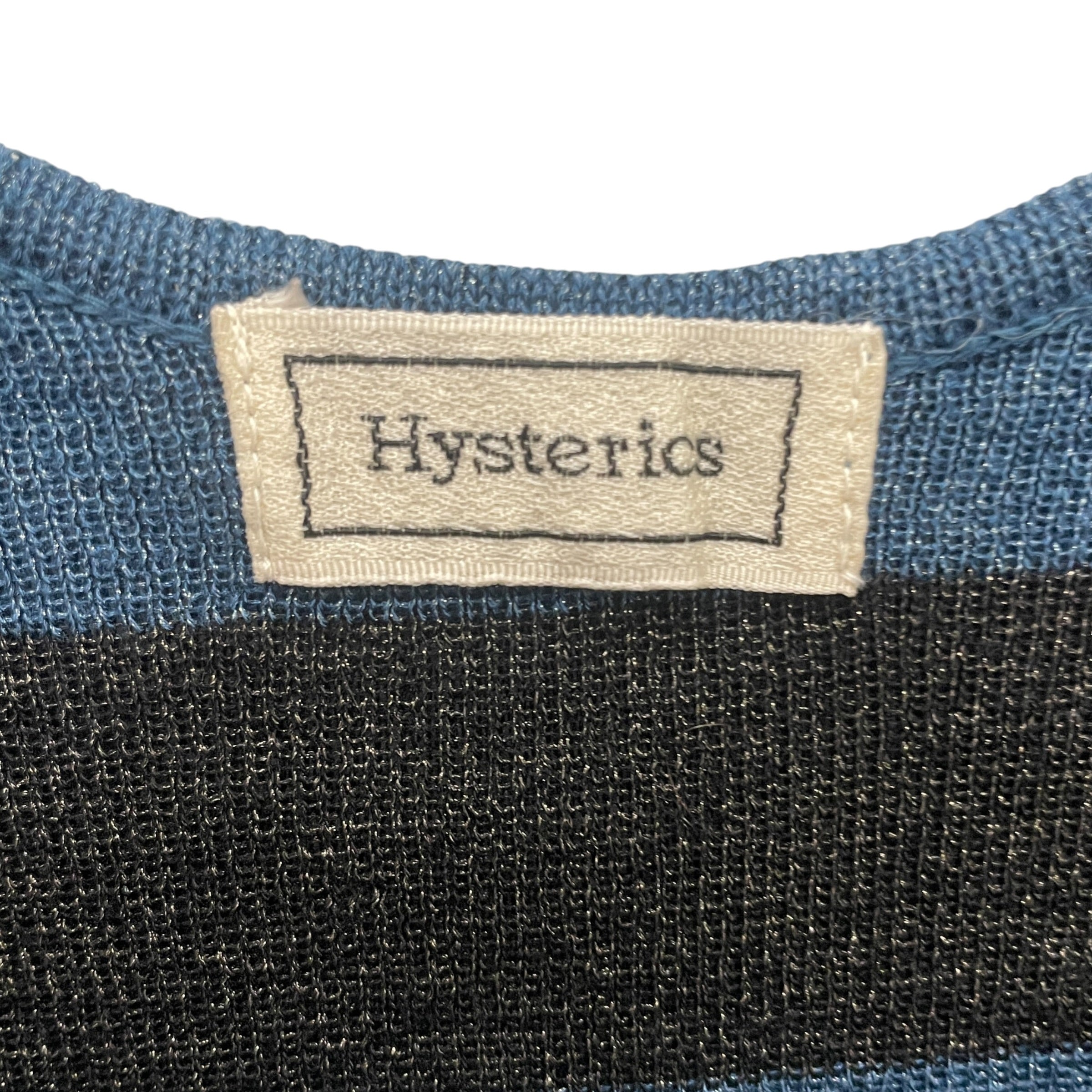 HYSTERIC/SL Cut & Sew/Stripe/Polyester/NVY/deviant view 3