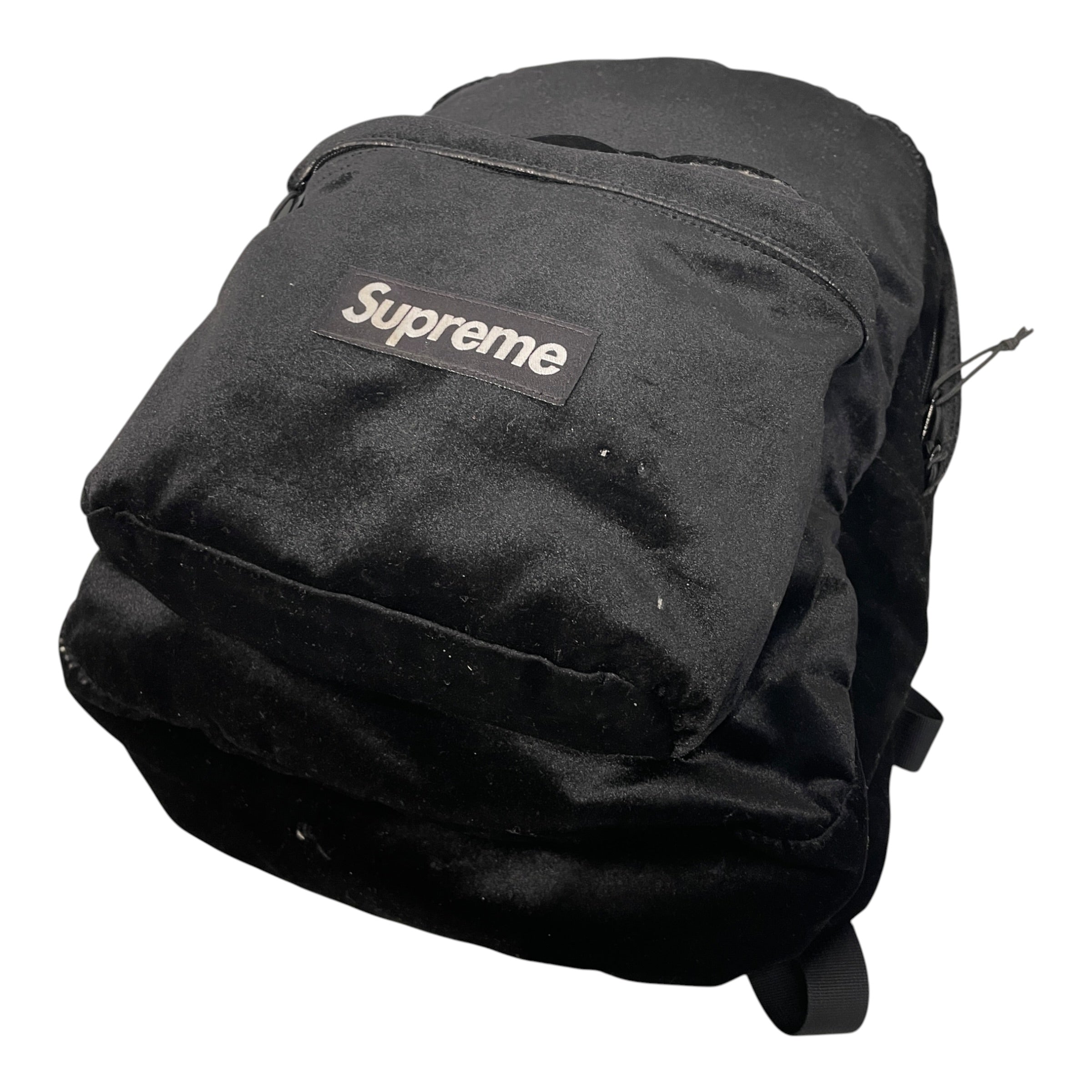 Supreme/Backpack/Velour/BLK/BOX LOGO VELOUR BACKPACK view 5
