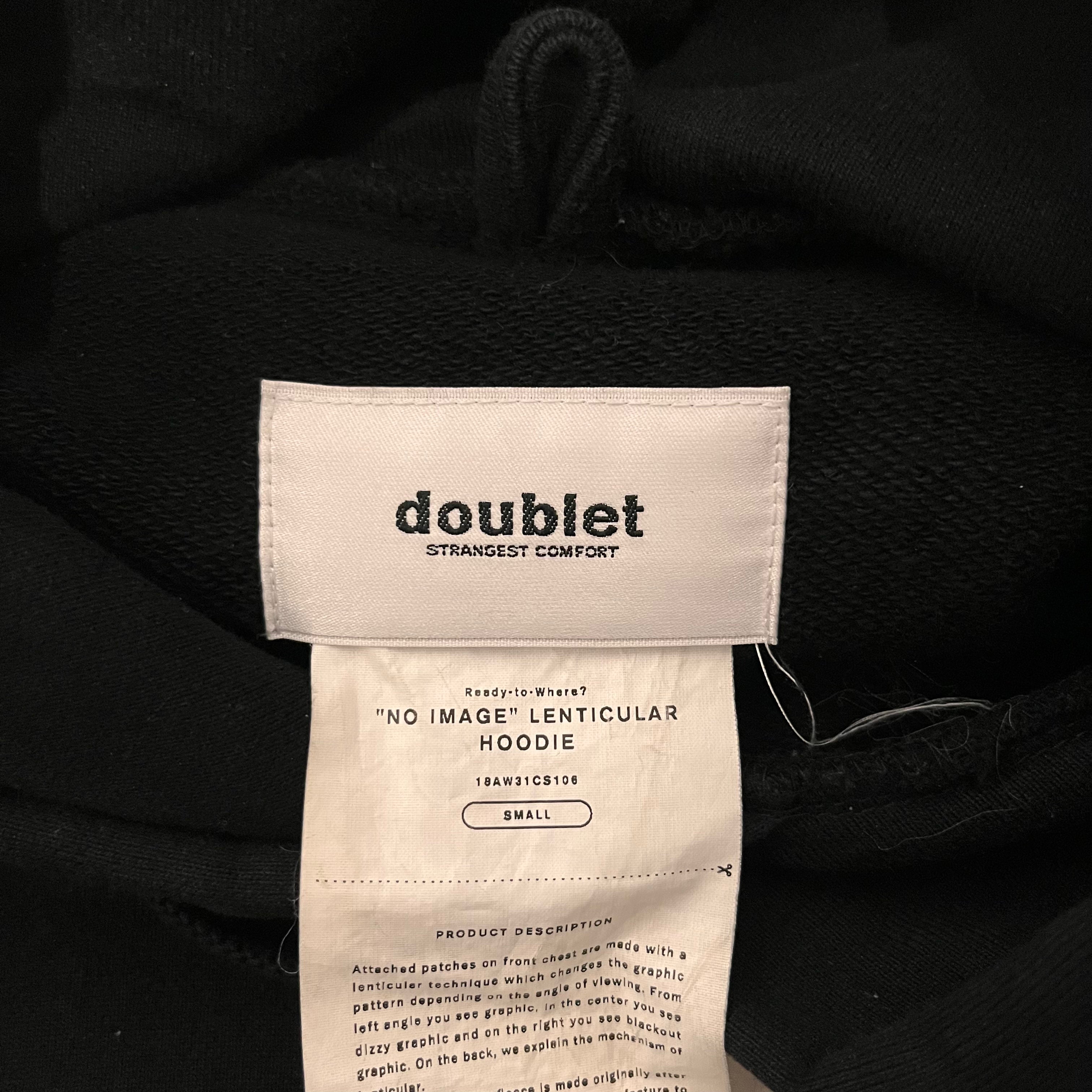 doublet/Hoodie/S/BLK/Cotton/18AW31CS106 view 3