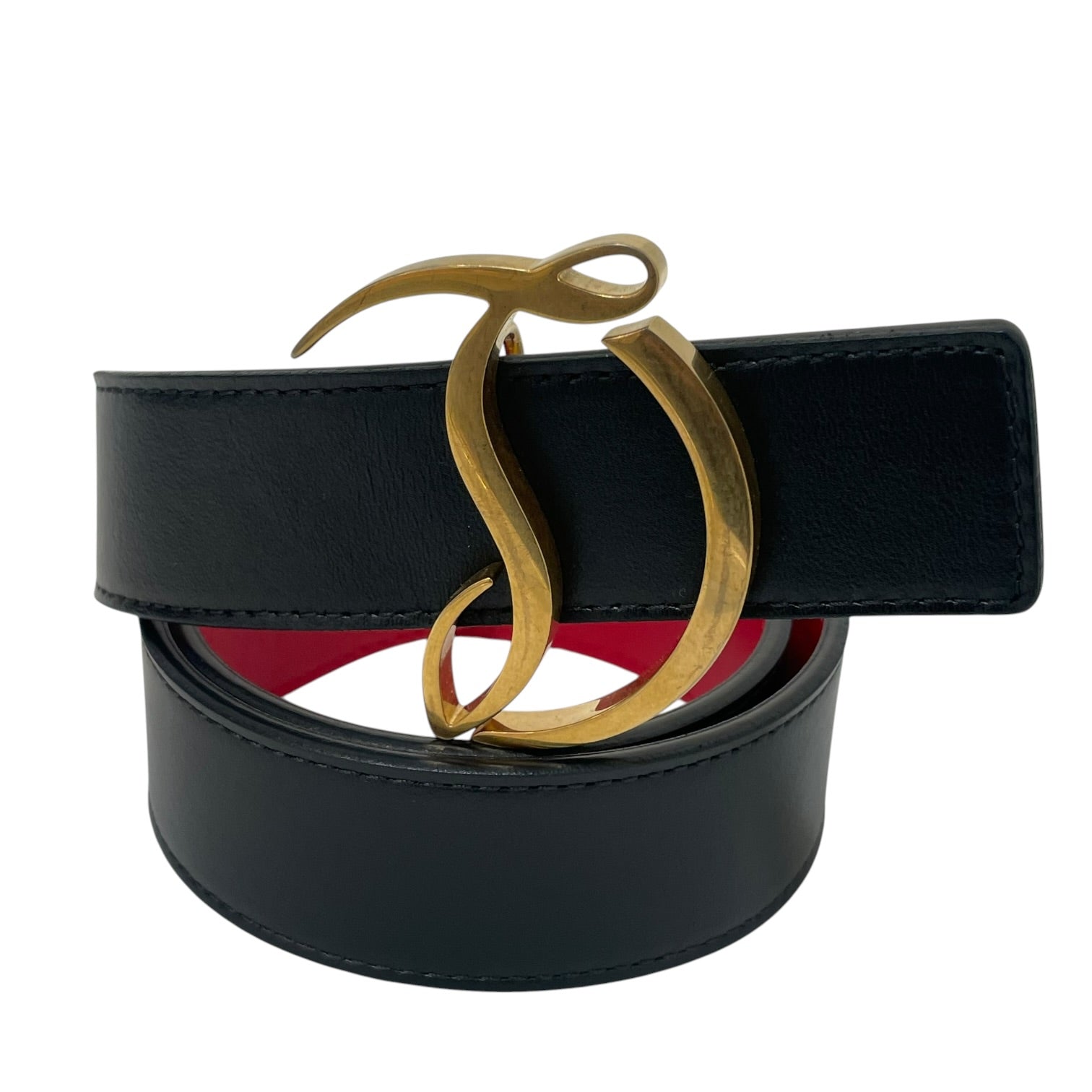 Christian Louboutin/Belt/Leather/BLK/L's/CL Logo view 1