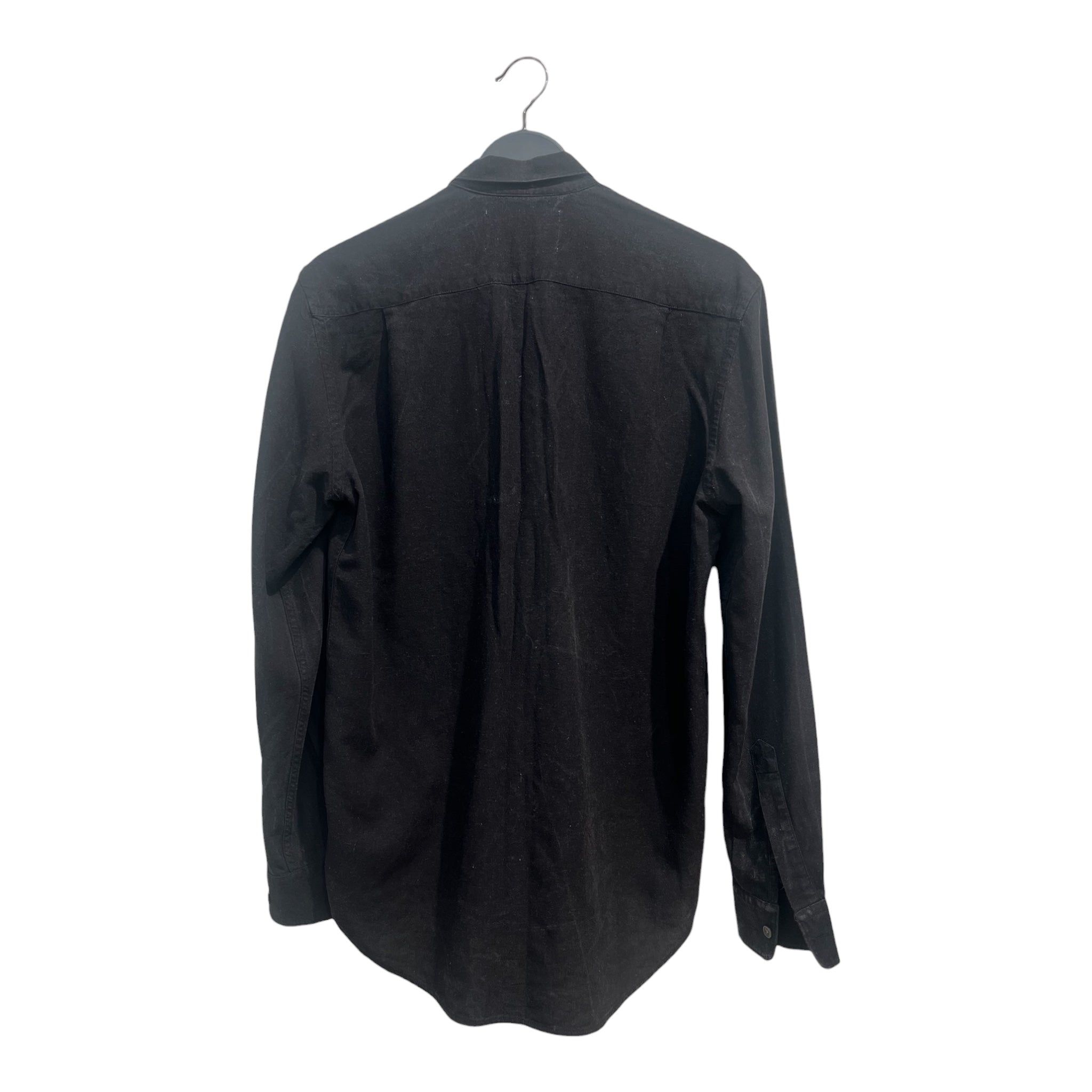 OUR LEGACY/LS Shirt/46/Silk/BLK/LEFT CHEST POCKET view 2