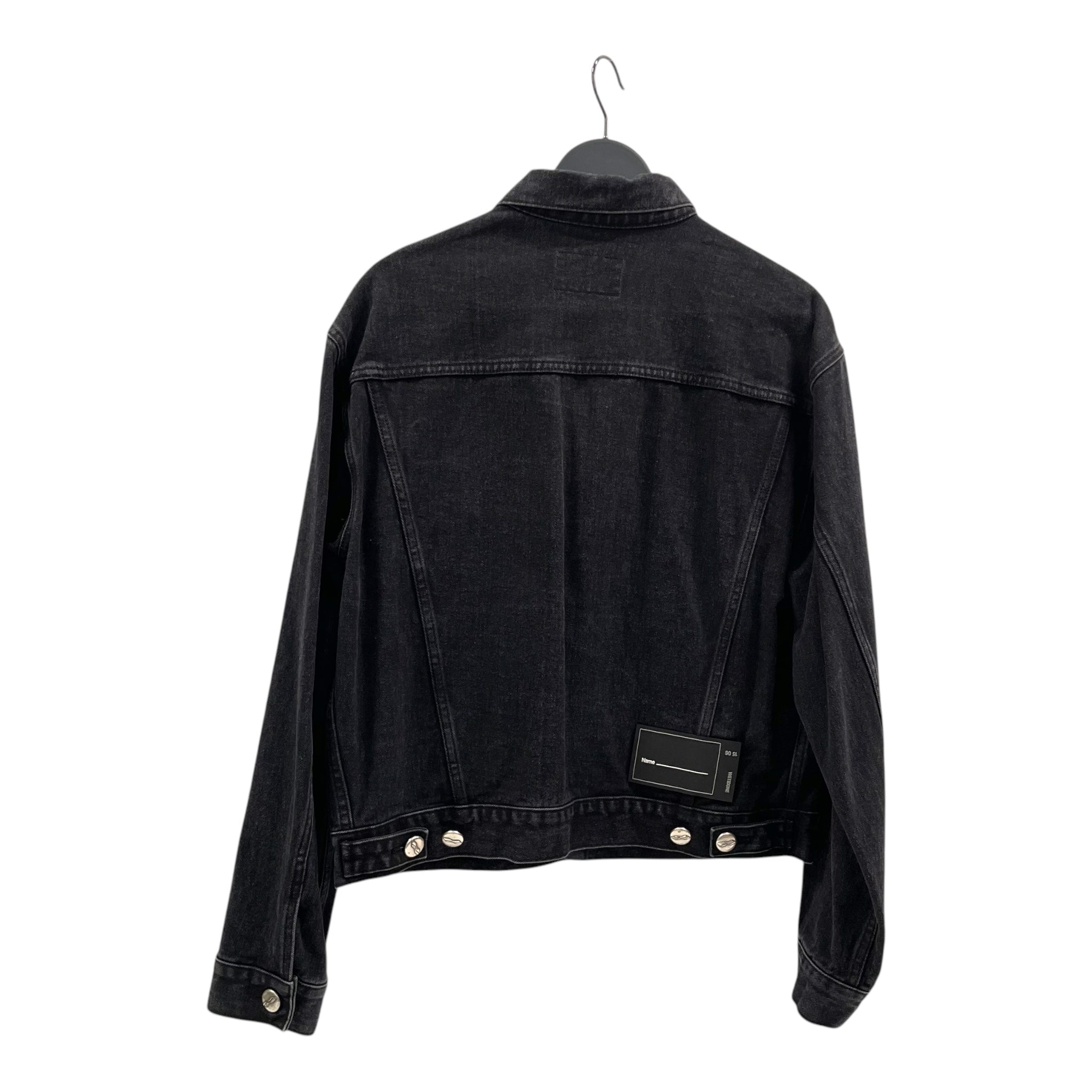 WE11DONE/Denim Jkt/S/Denim/BLK/WE11DONE FONT REPEATED LOGO view 2