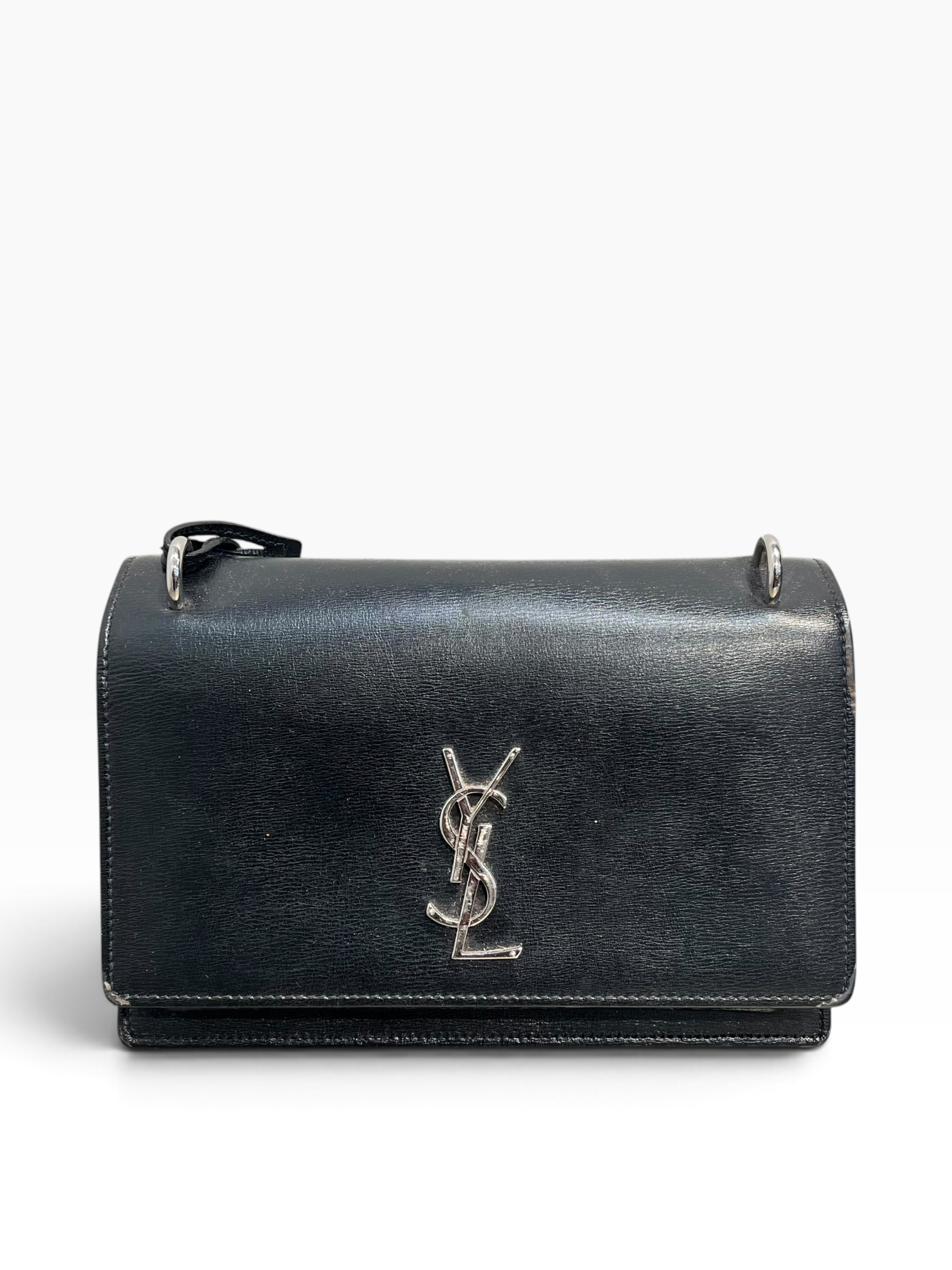 YVES SAINT LAURENT/Bag/Faux Leather/BLK/MEDIUM SUNSET BAG view 1