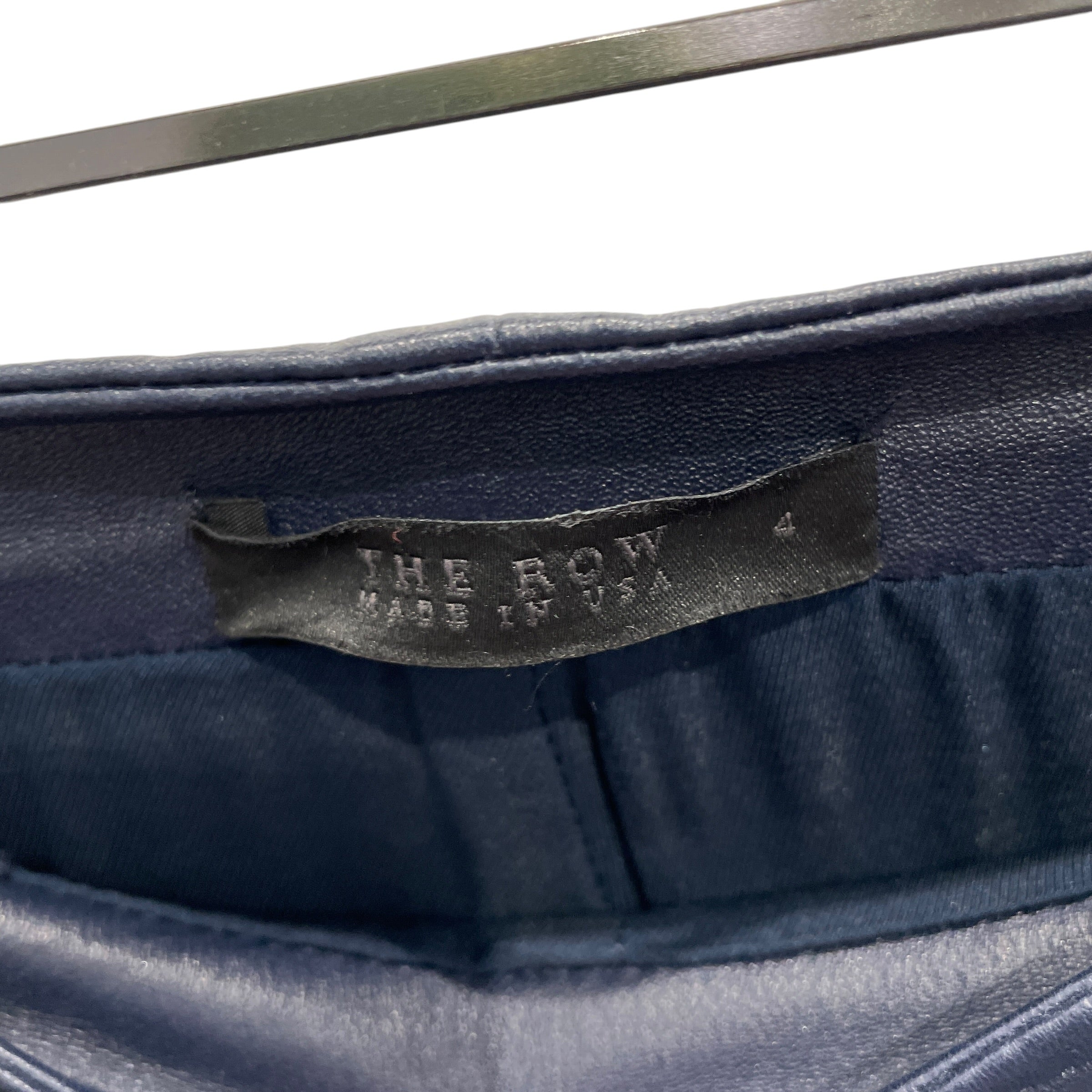 THE ROW/Skinny Pants/4/Leather/NVY/LAMBSKIN HIGH RISE ZIP ANKLE view 3