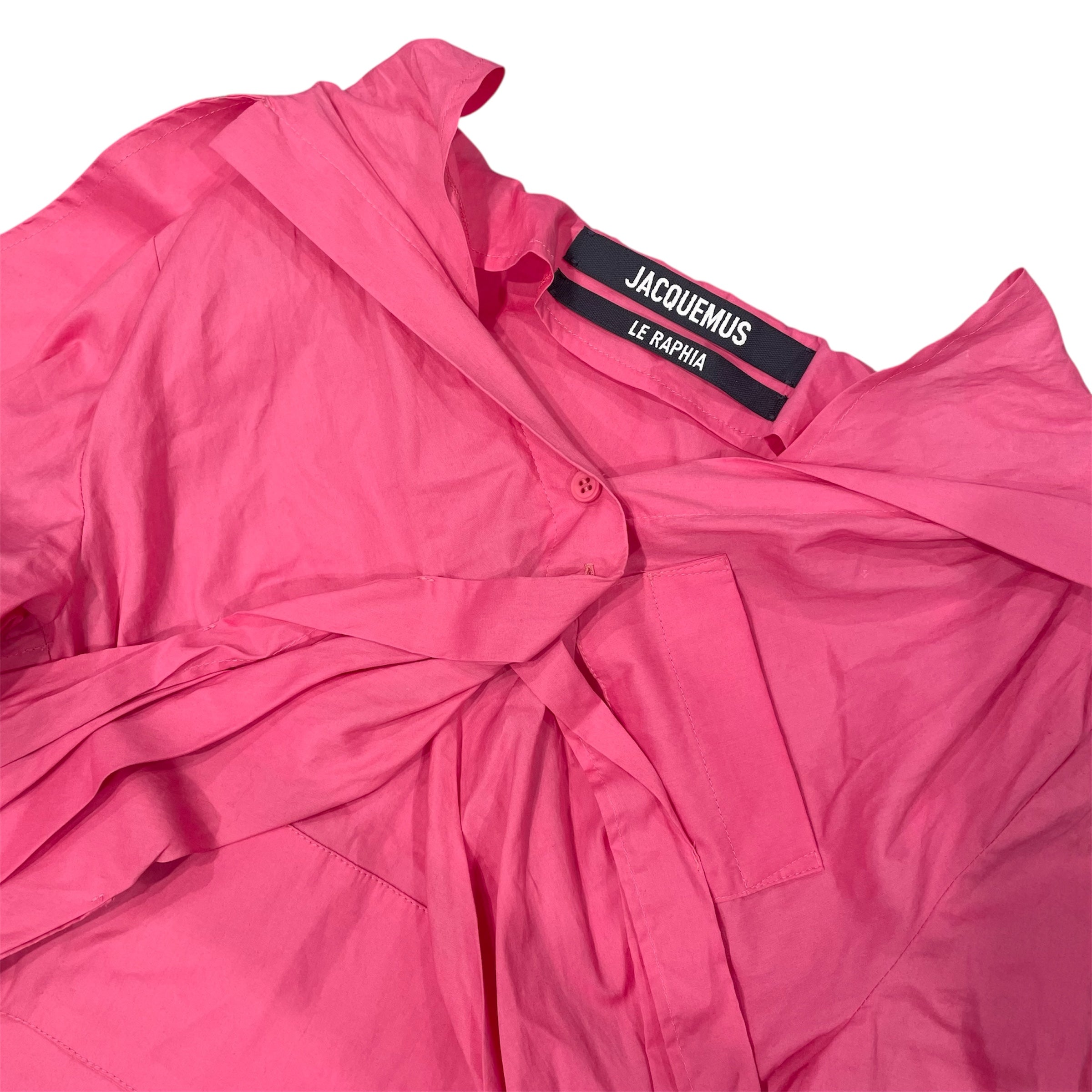 JACQUEMUS/LS Blouse/34/Cotton/PNK/la chemise mneio view 3