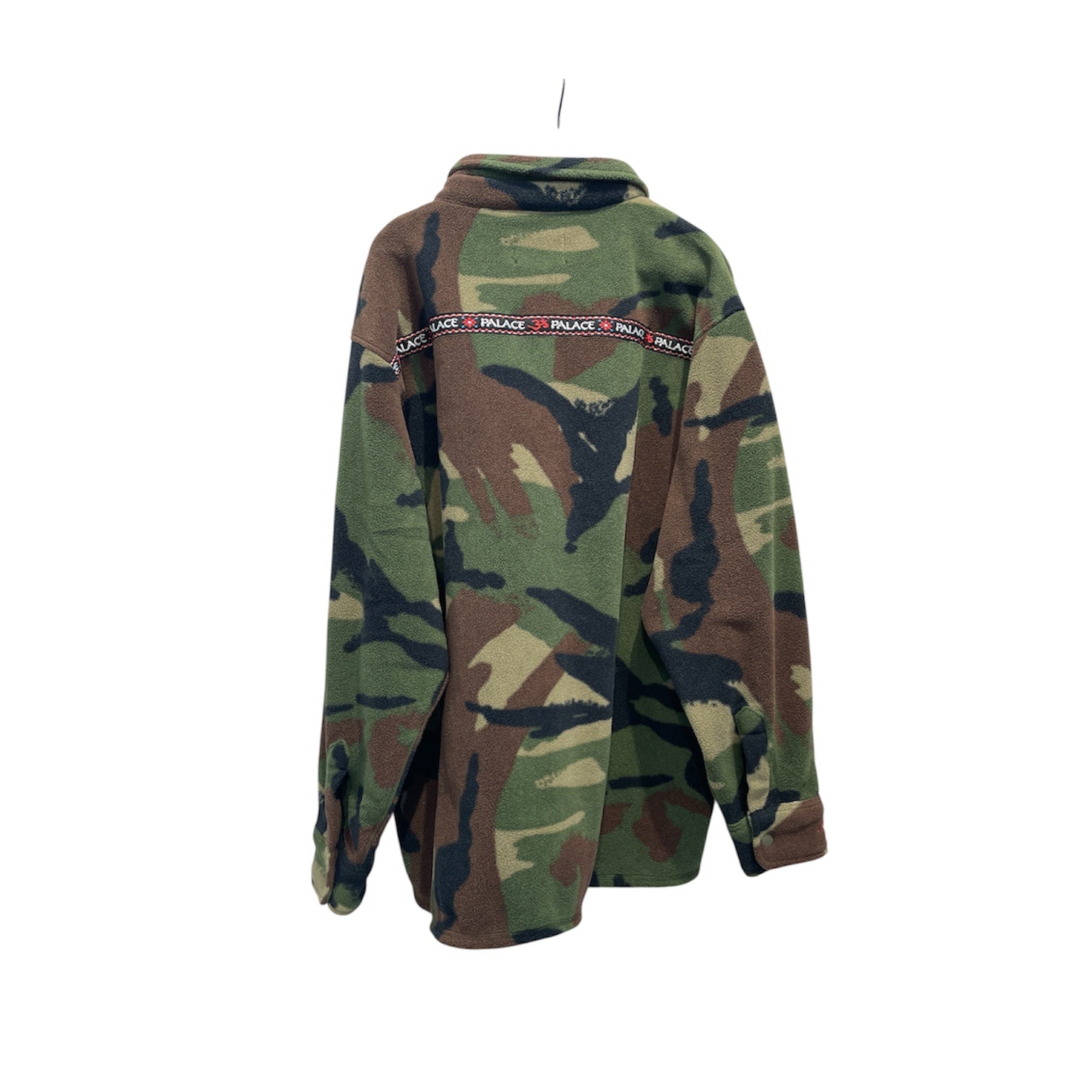PALACE/LS Shirt/L/Polyester/GRN/Camouflage/Polartec OM Fleece Overshirt view 2