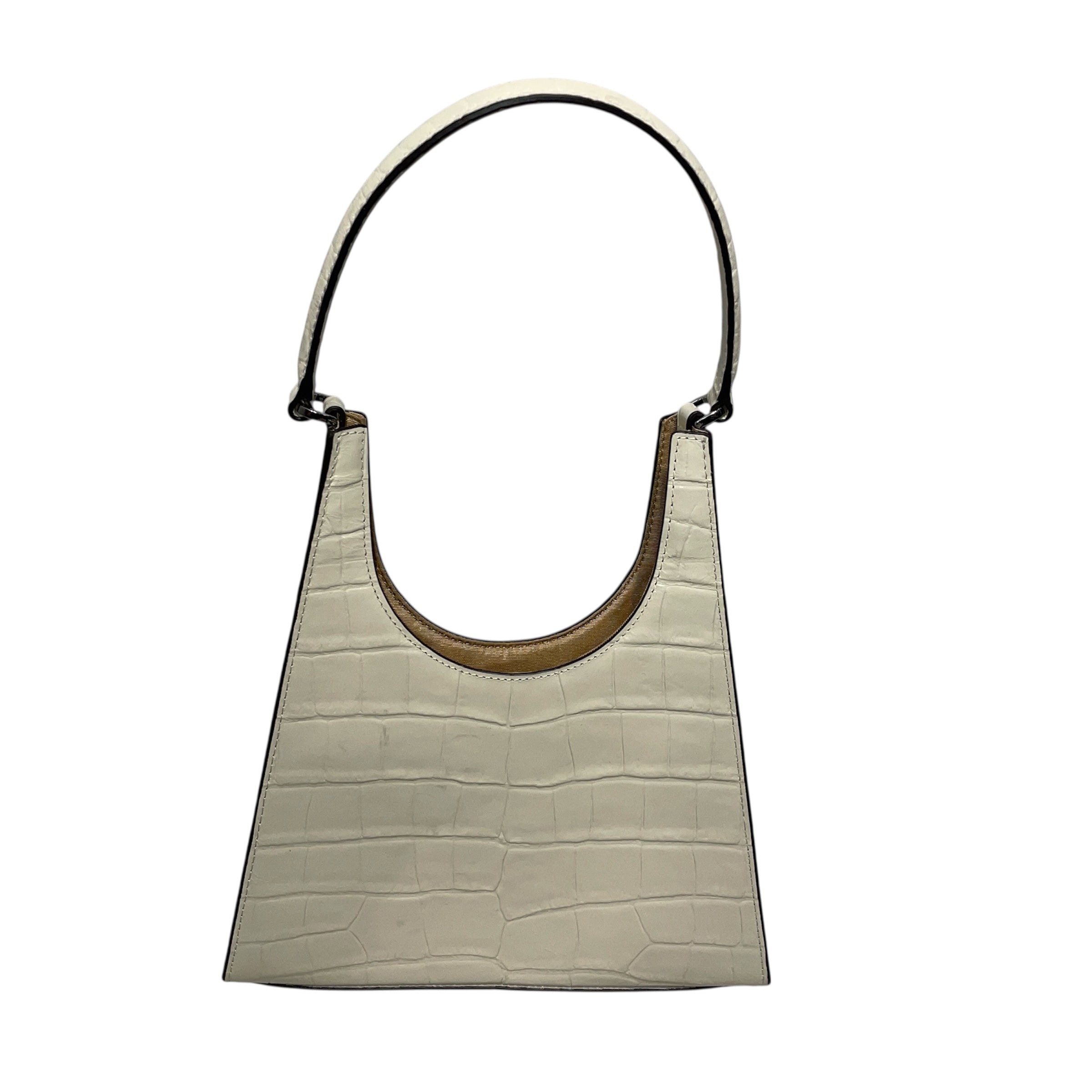 STAUD/Hand Bag/Leather/CRM/croc embossed view 2
