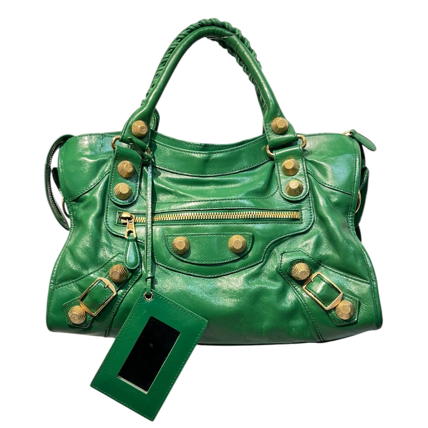 BALENCIAGA/Hand Bag/Lambskin/GRN/ view 1