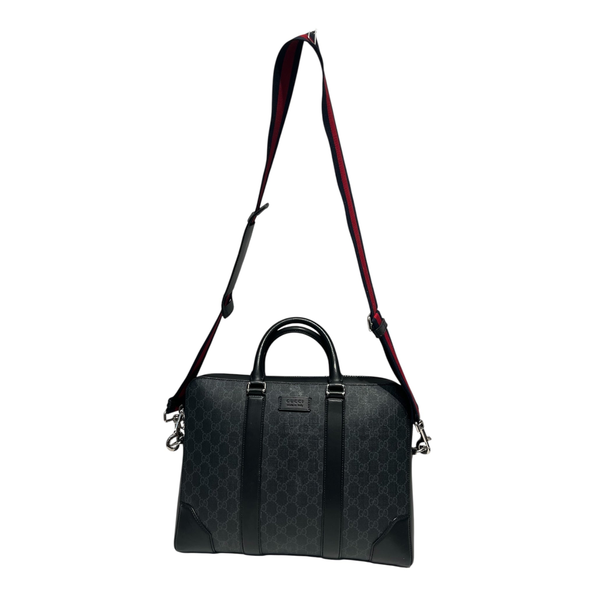 GUCCI/Briefcase/All Over Print/Leather/BLK/BRIEF view 3