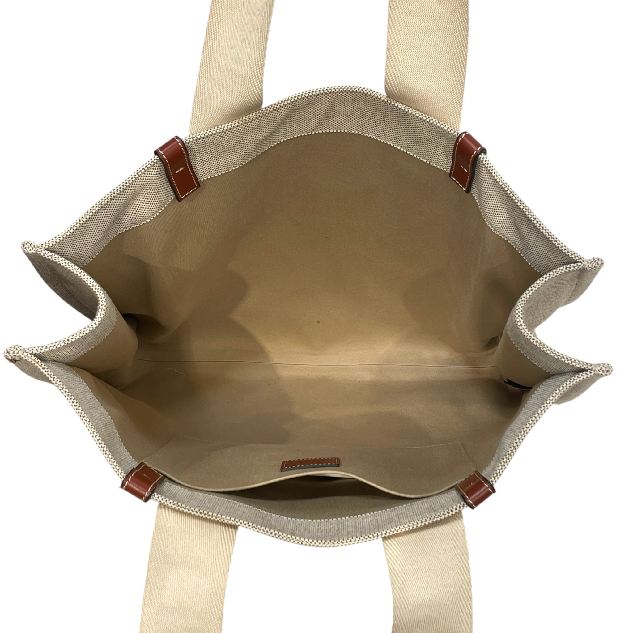 Chloe/Bag/Cotton/WHT/Woody linen tote view 5