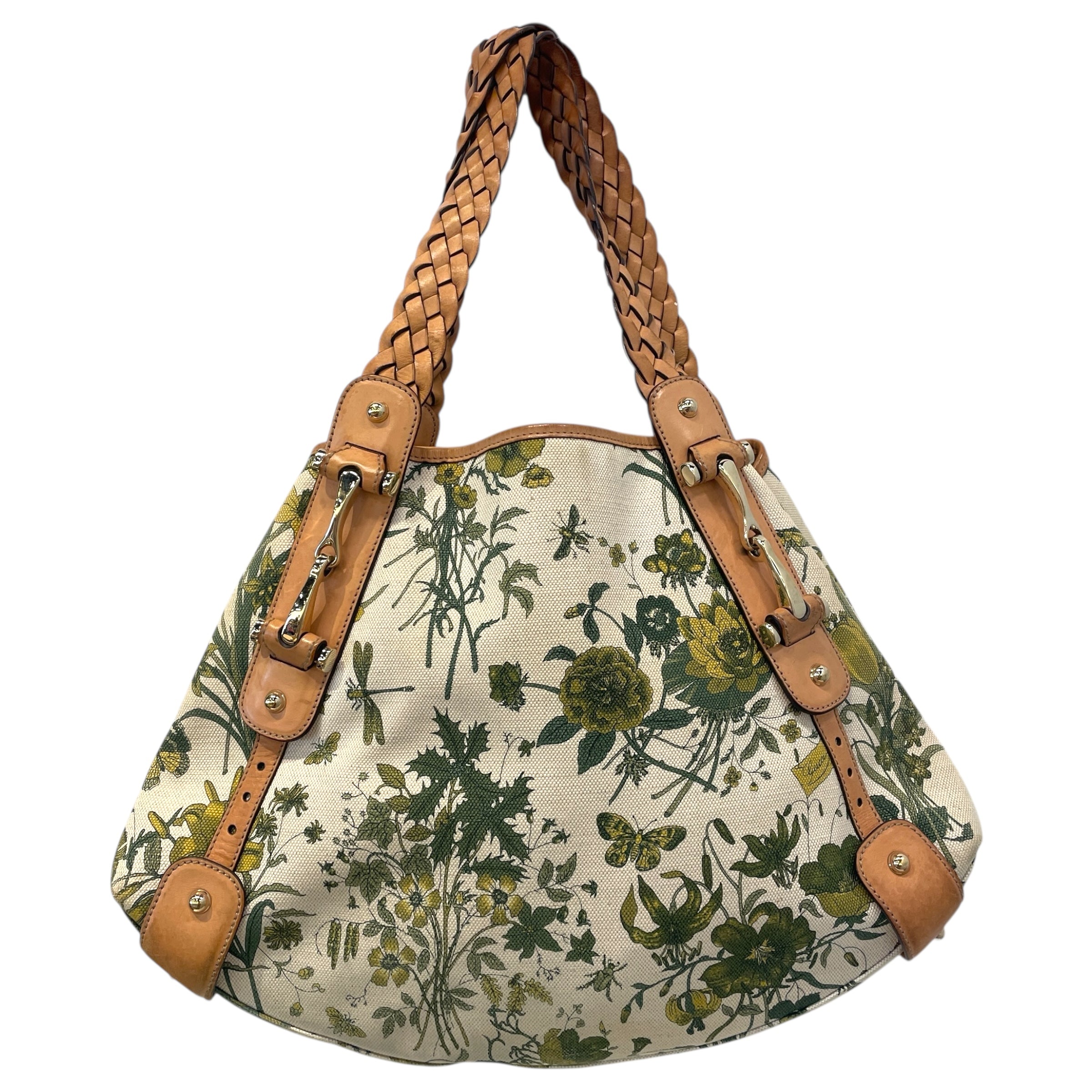 GUCCI/Hand Bag/Floral Pattern/Cotton/GRN/Flora Pelham view 2