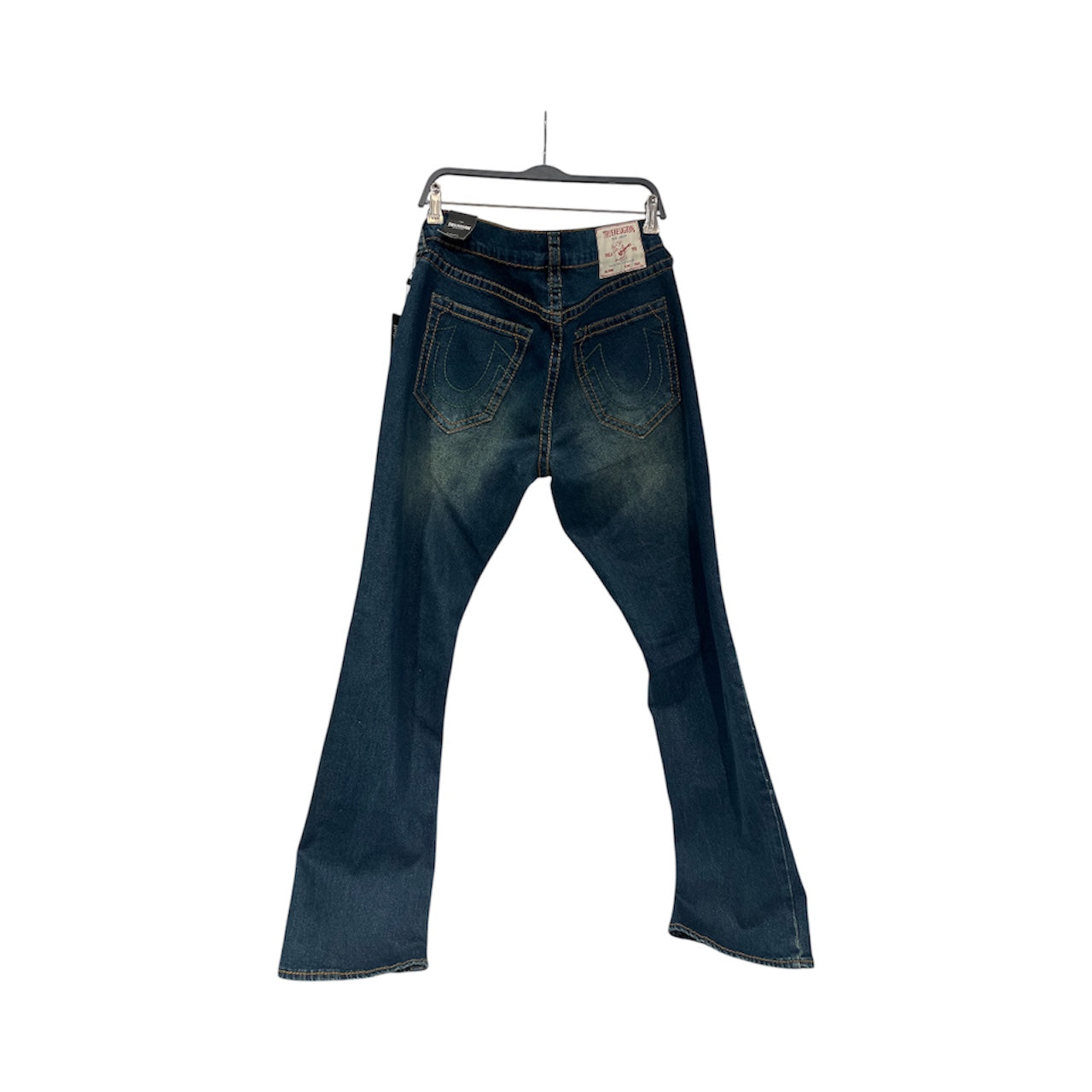 TRUE RELIGION/Straight Pants/36/Denim/BLU/112790 green stitching w/ wash view 2