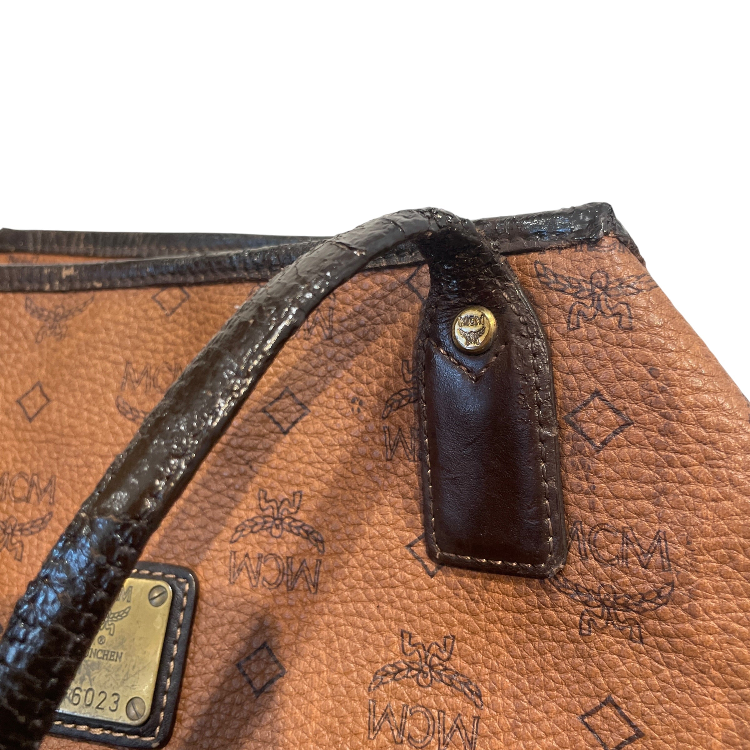 MCM/Tote Bag/Monogram/Leather/BRW/Viestos Tote Bag view 6