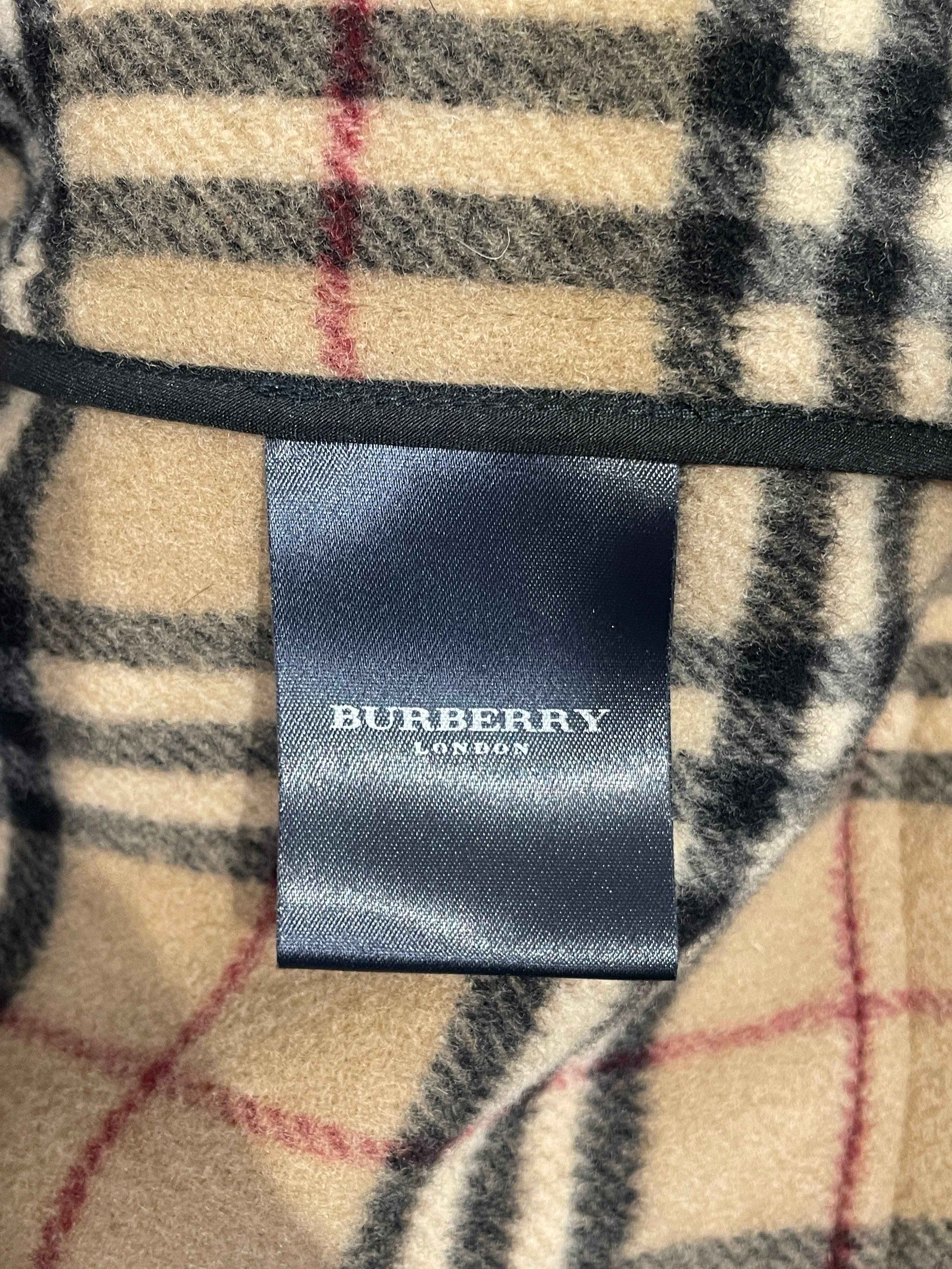 BURBERRY LONDON/Peacoat/L/Wool/BLK/TOGGLE COAT view 3