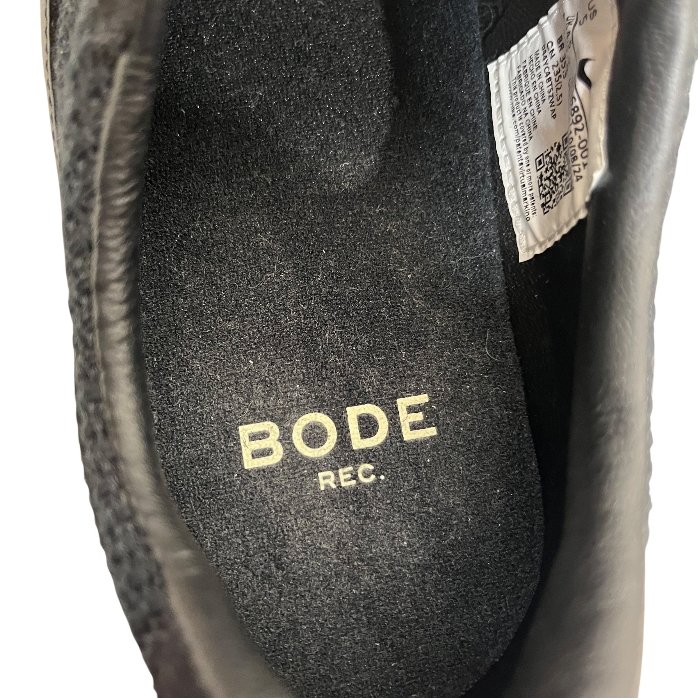 BODE/NIKE/Low-Sneakers/US 5/Cotton/BLK/astro grabber triple black view 3