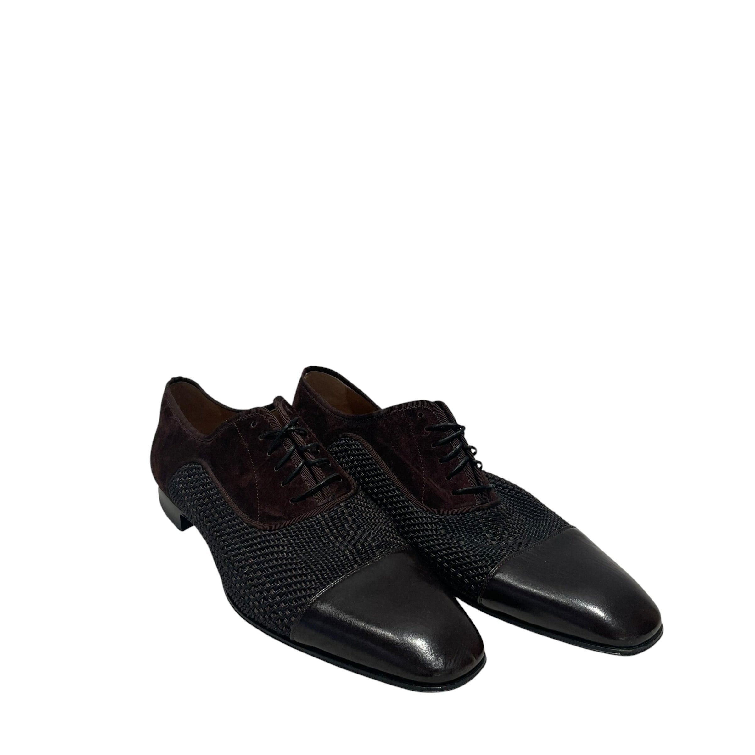Christian Louboutin/Loafers/EU 42/Suede/BLK/Greggo Suede Oxford view 2