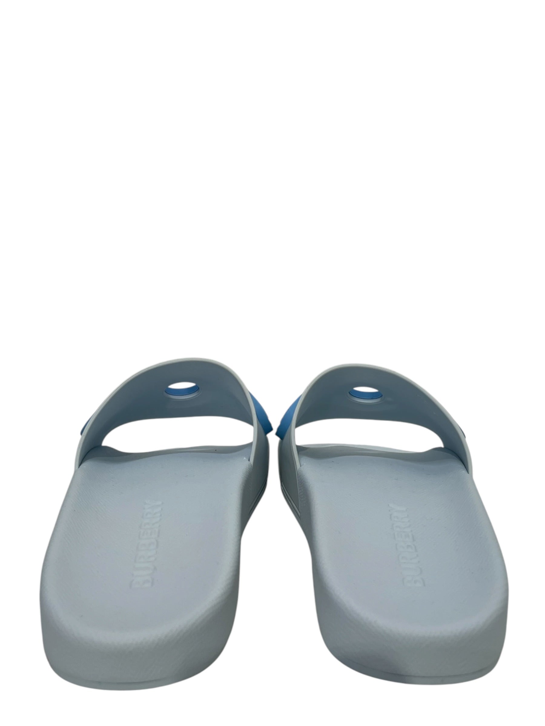 BURBERRY/Sandals/US 9/BLU/Pale Blue, Circle Rubber Logo view 5