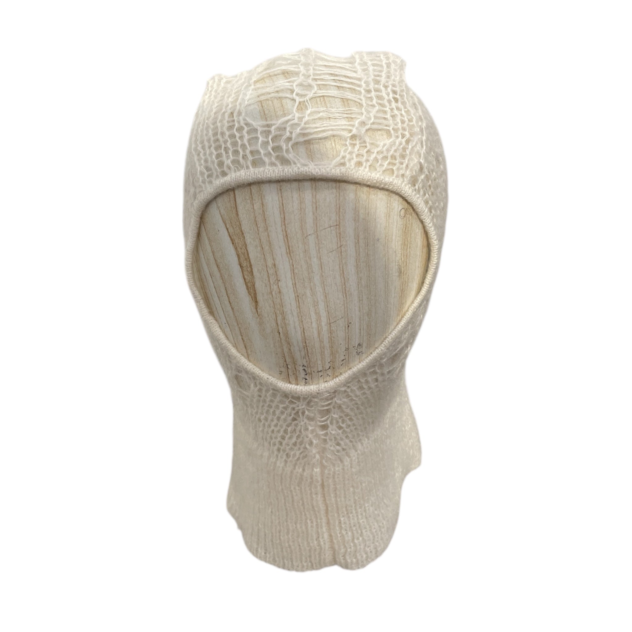 Rick Owens/Beanie/OS/Mohair/WHT/Lido Knit Hood view 1